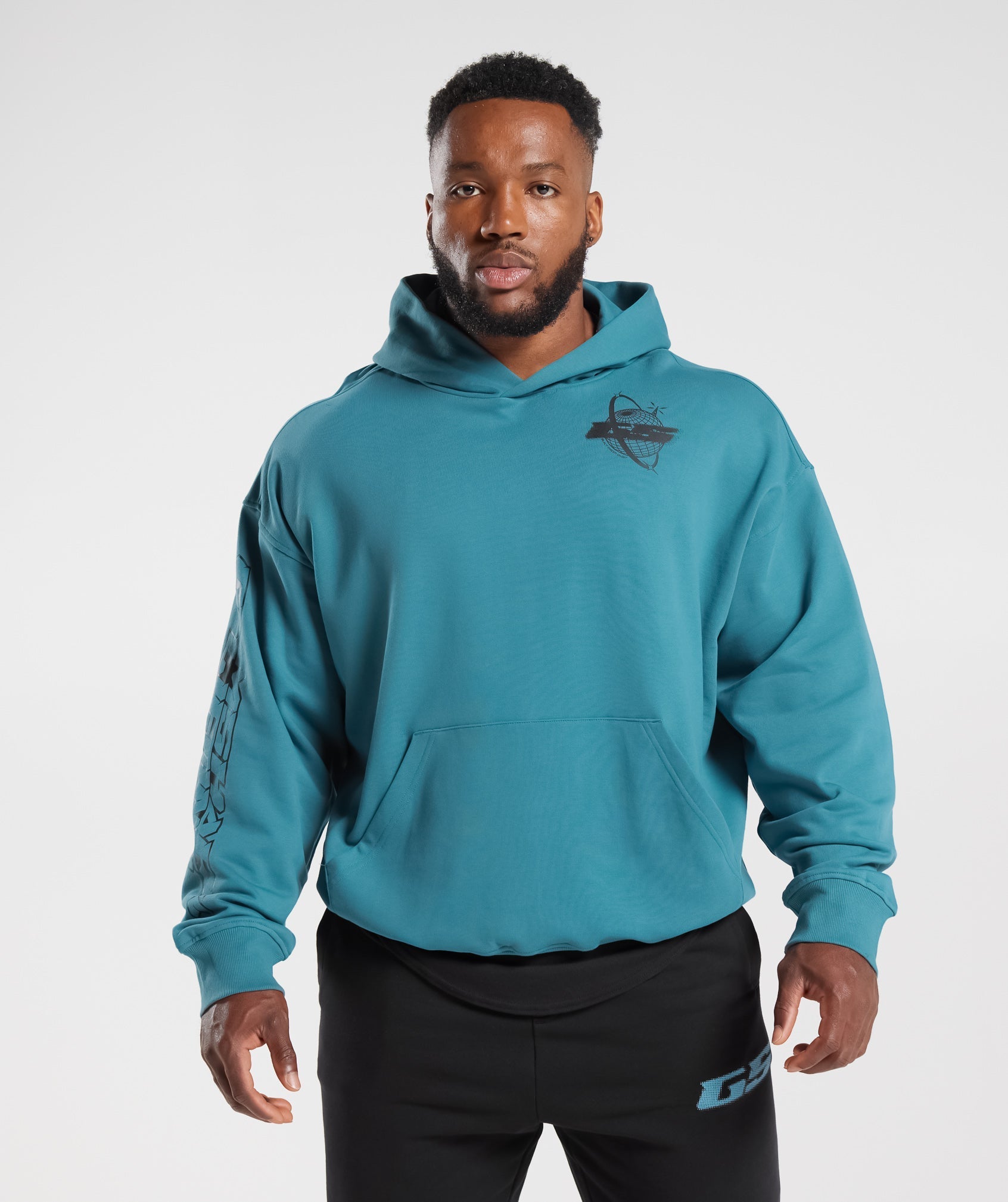 Intergalactic Lifting Hoodie in Terrace Blue - view 2