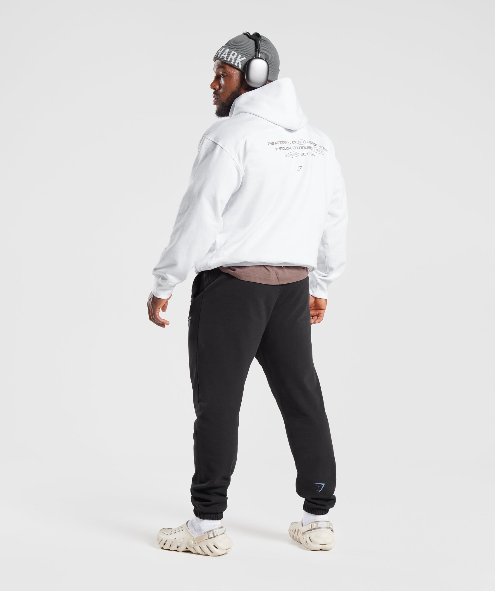 Intergalactic Lifting Hoodie in White - view 4