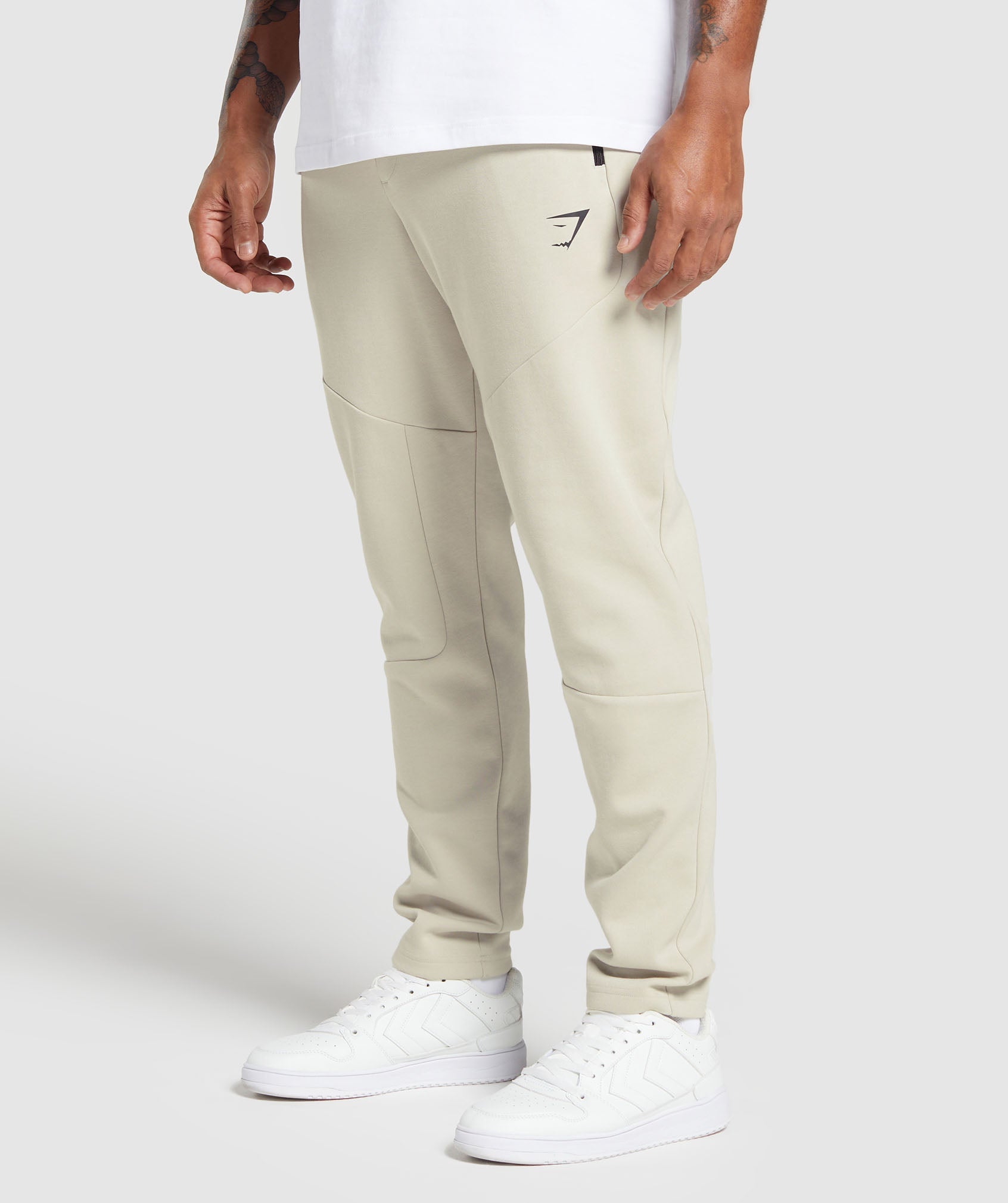 Interlock Tech Joggers in Pebble Grey - view 3