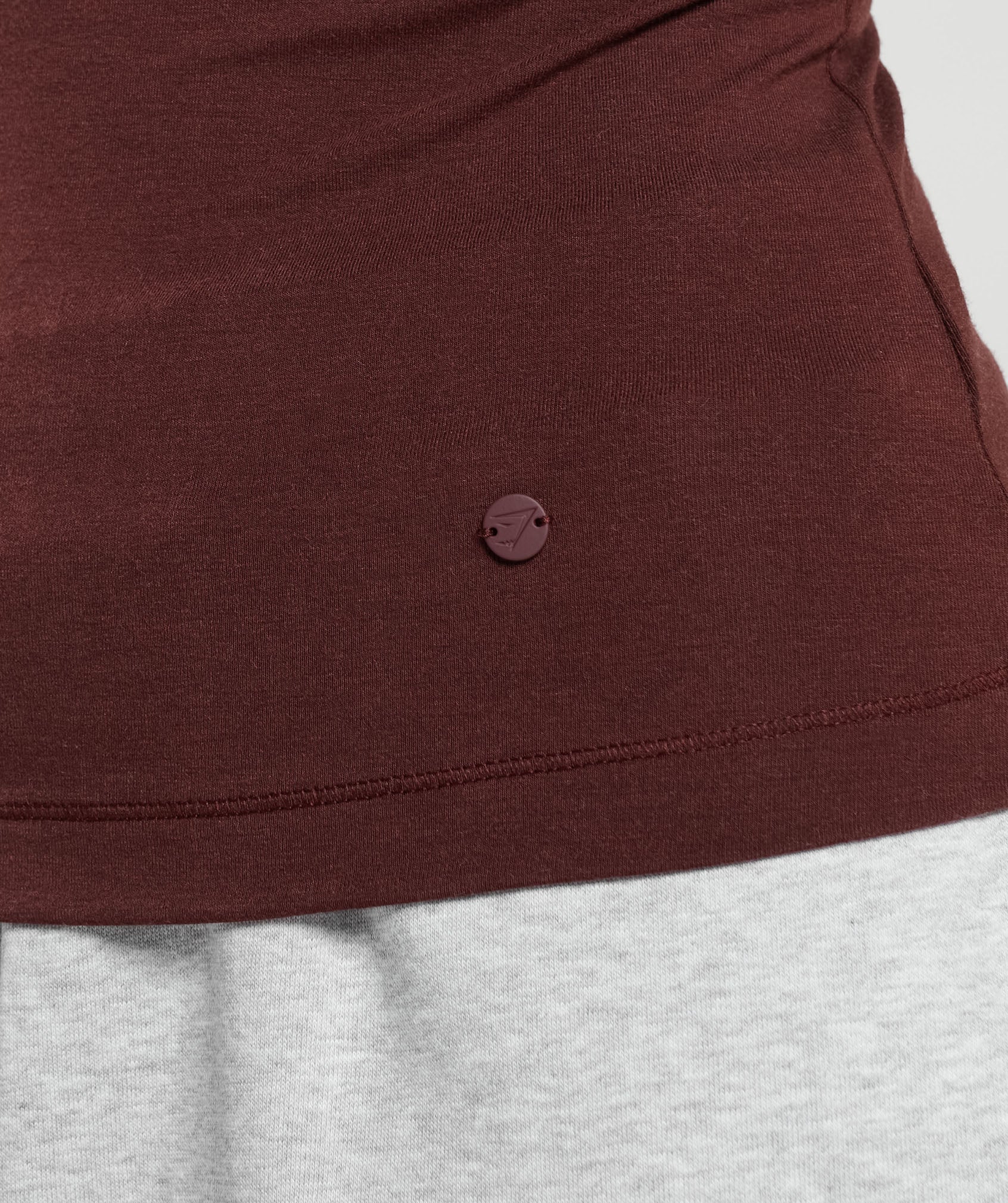Jersey Body Fit T-Shirt in Rich Maroon - view 5