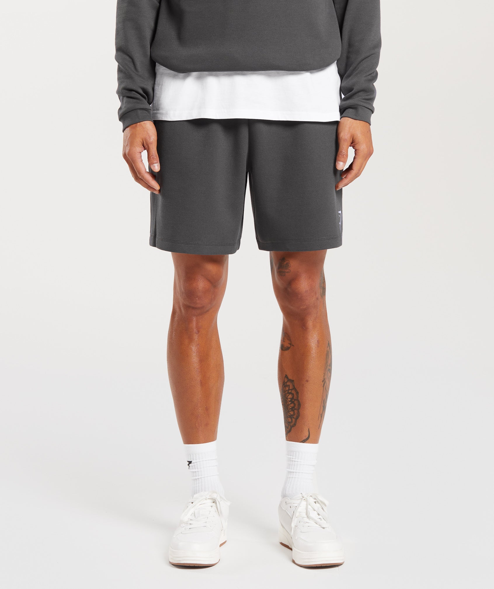 Knit Shorts in Onyx Grey - view 1