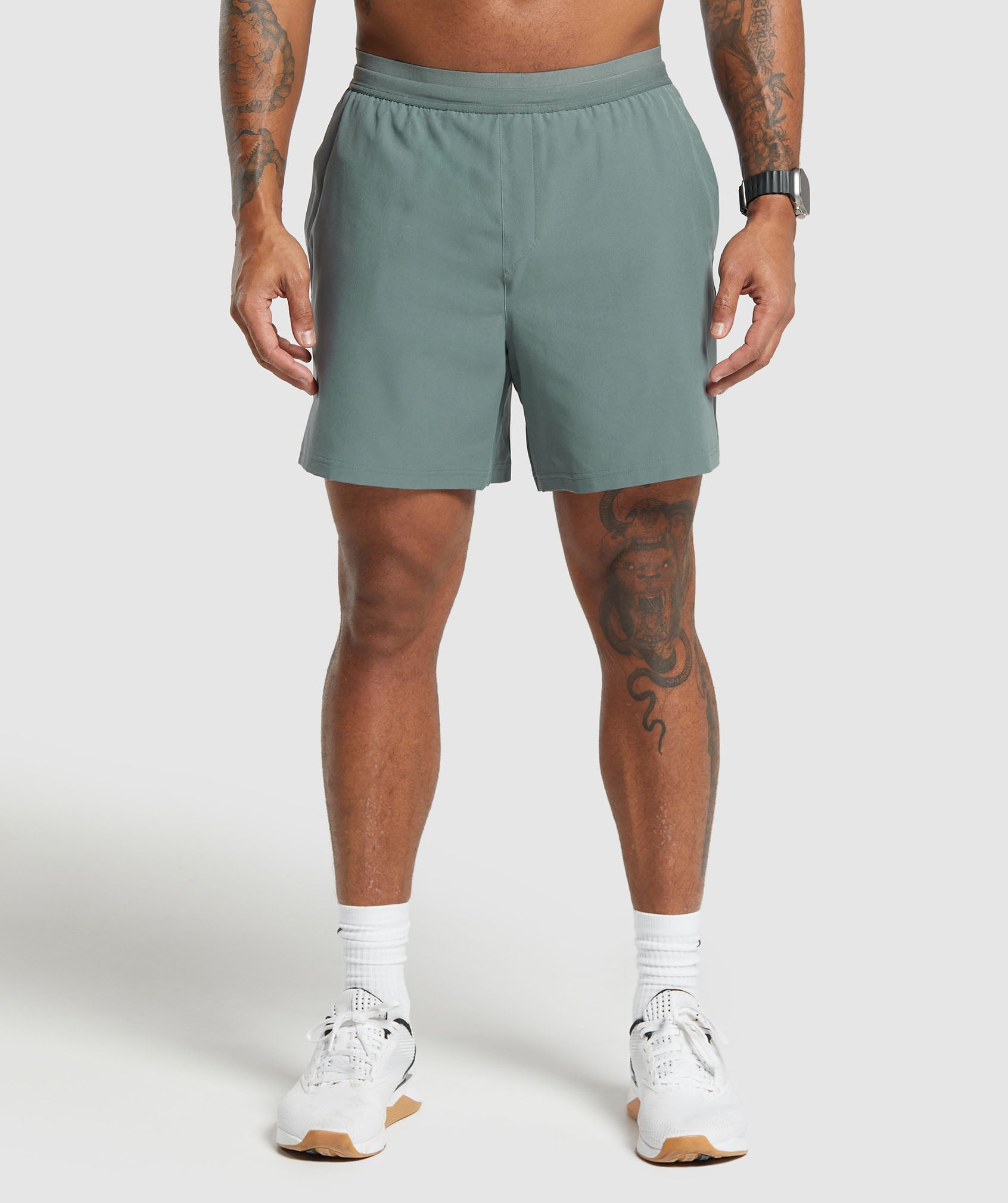 Land to Water 6" Shorts en Cargo Teal