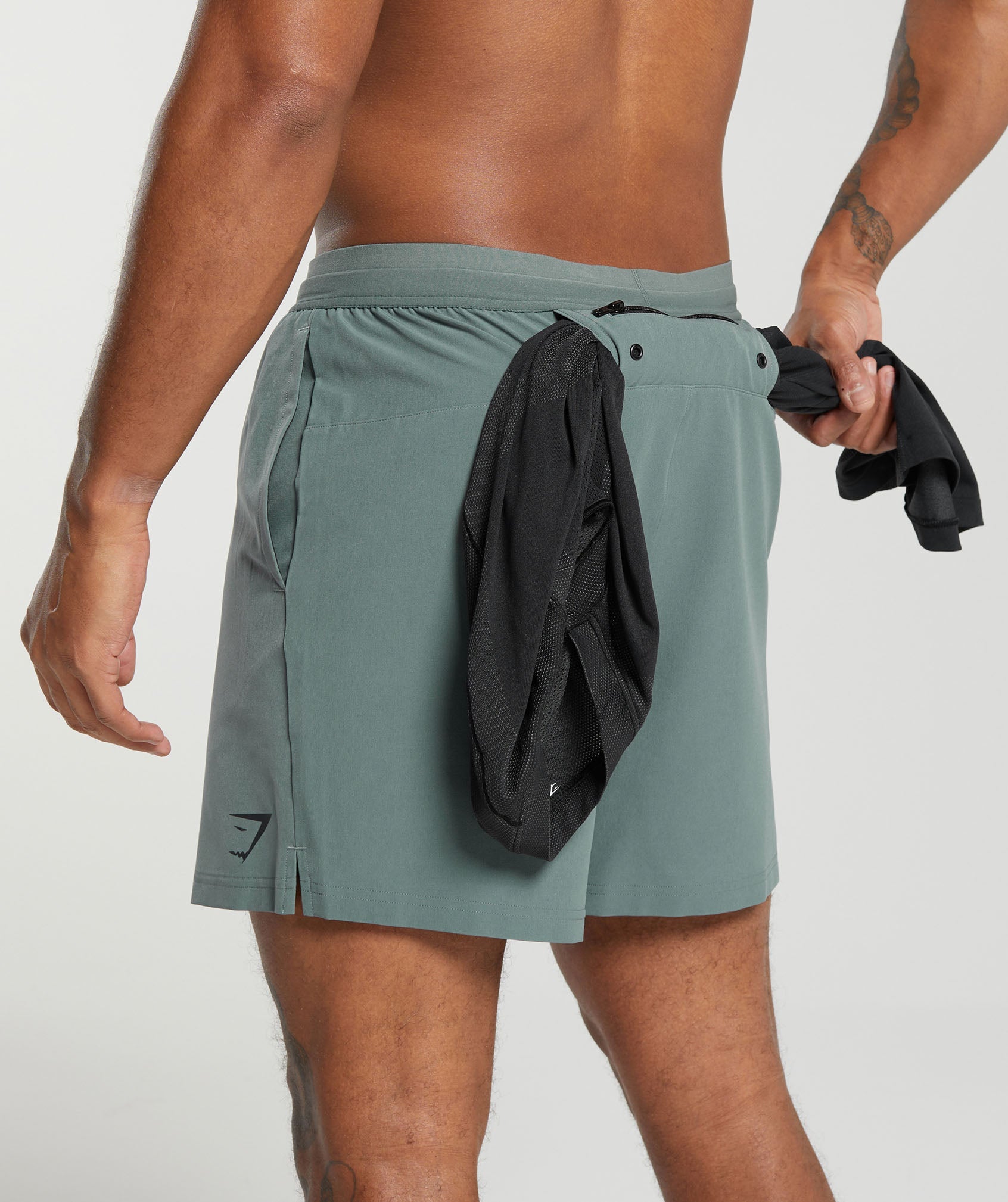 Land to Water 6" Shorts in Cargo Teal - view 8