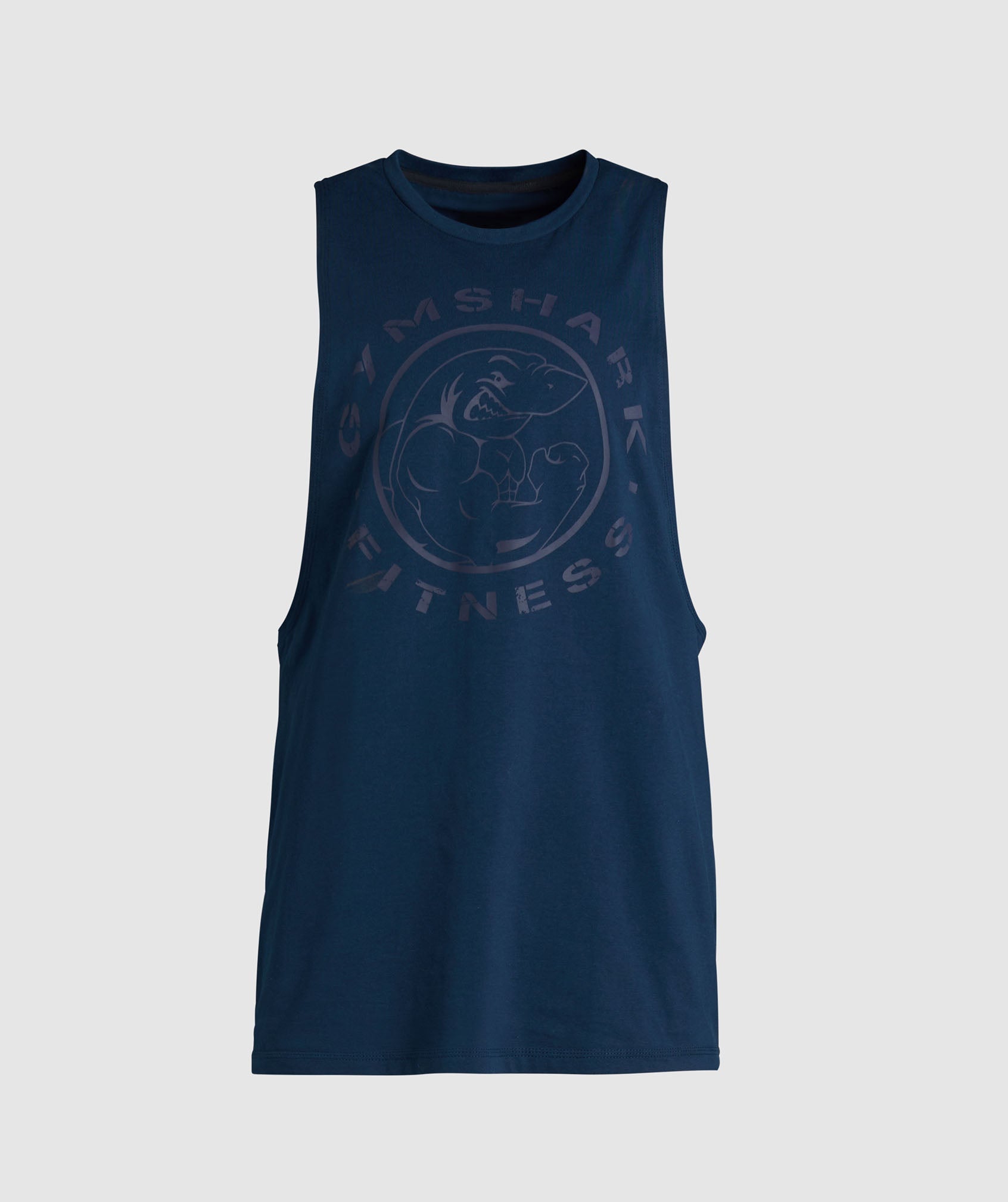 Gymshark Heavy Metal Drop Arm Tank - Blue