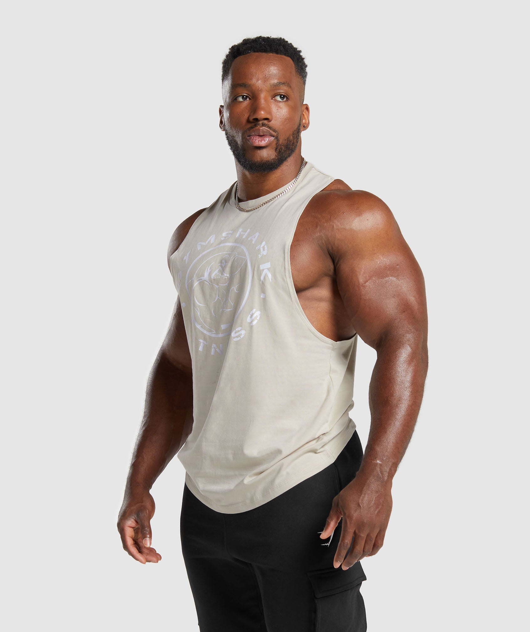 Legacy Drop Arm Tank in Pebble Grey - view 3