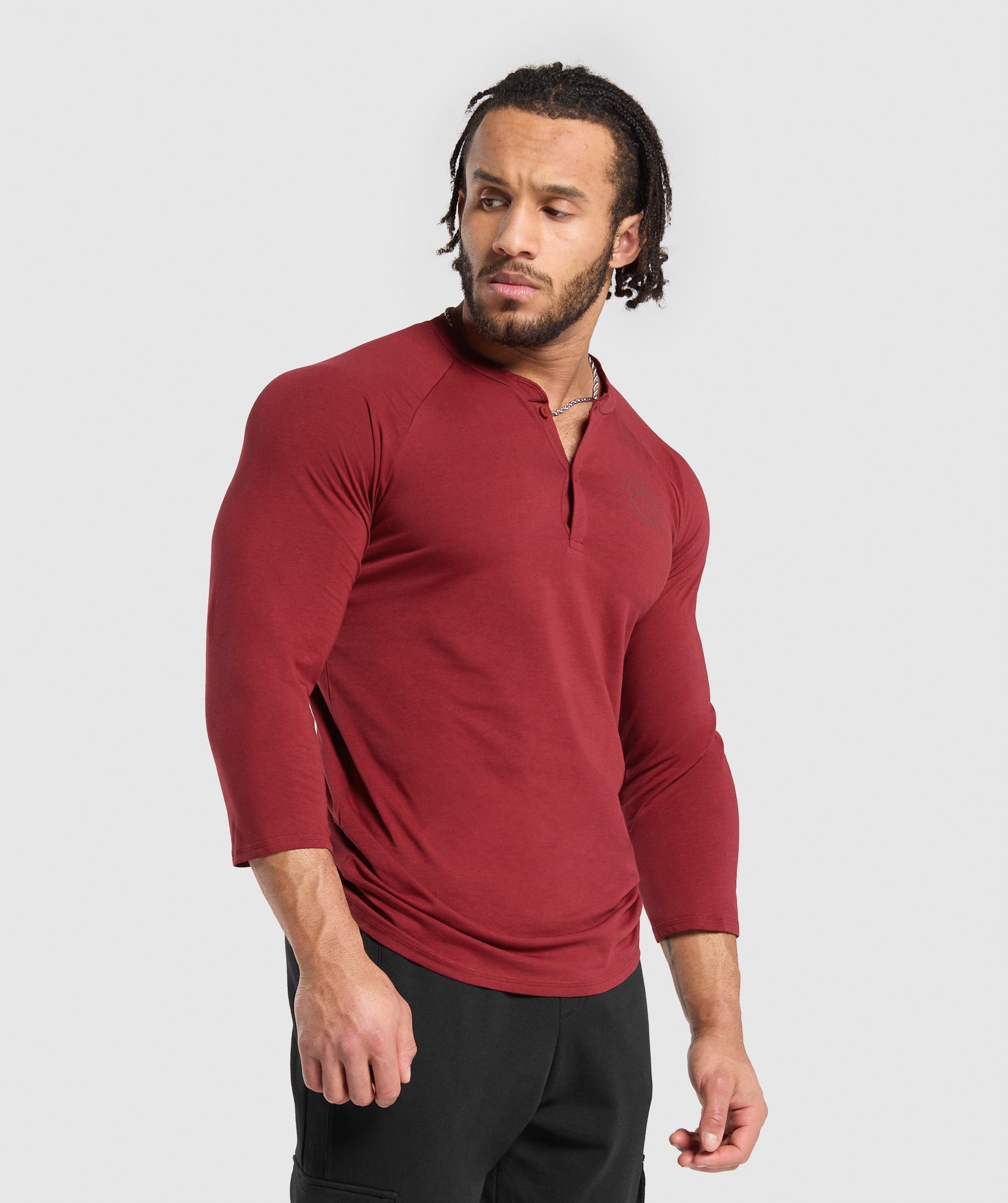 Legacy Henley in Washed Red - view 3
