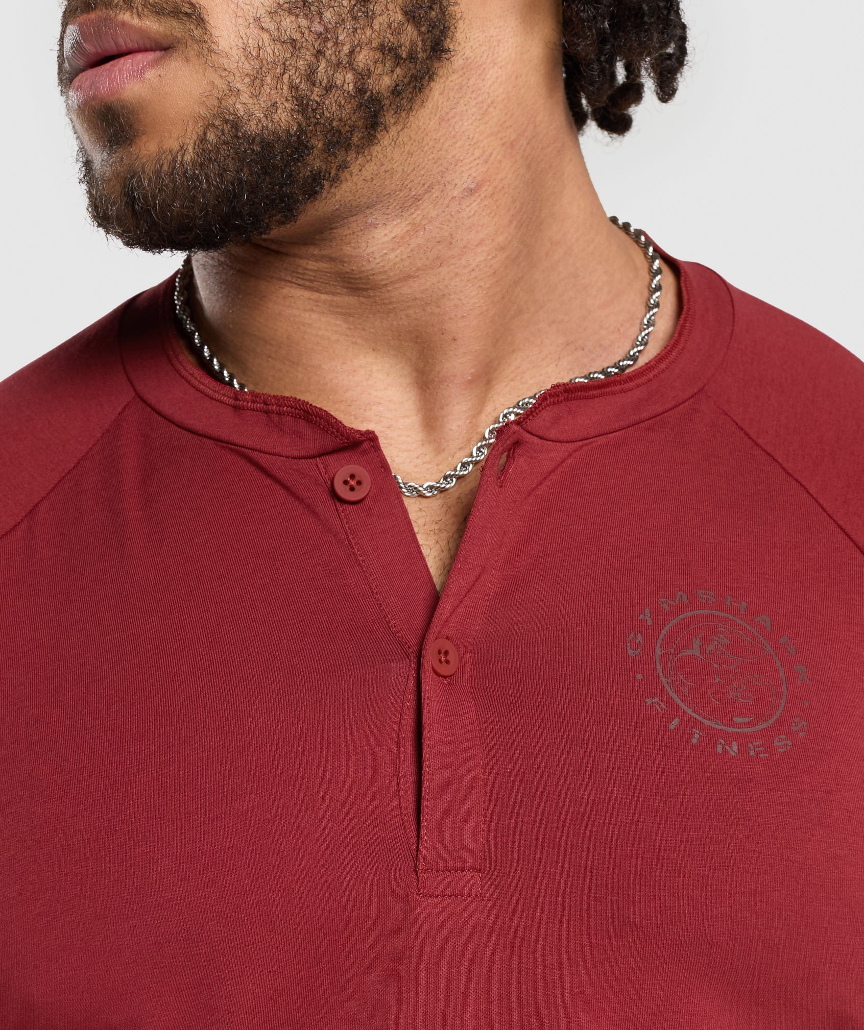 Legacy Henley in Washed Red - view 5