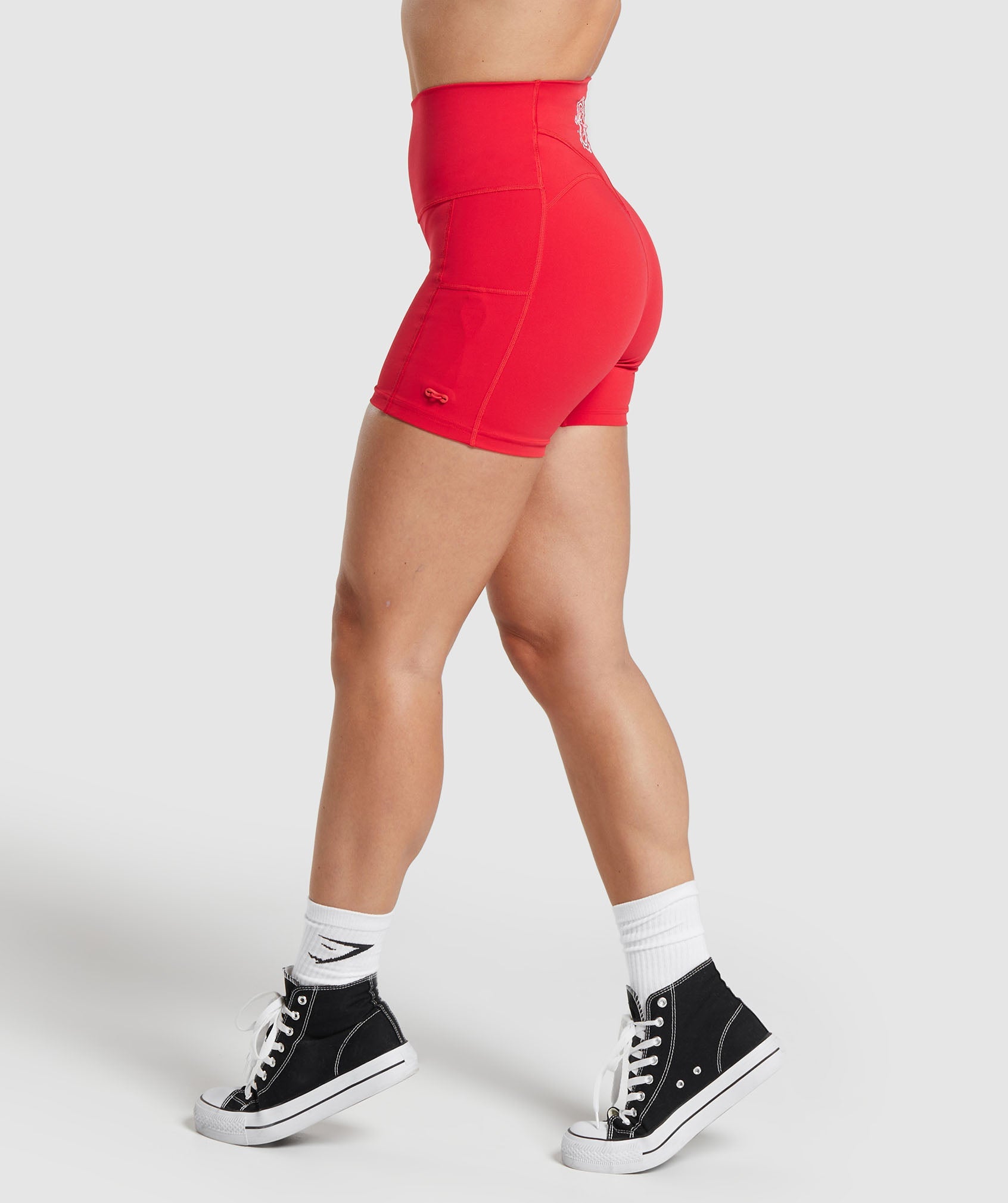 Legacy Tight Shorts in Jamz Red - view 3