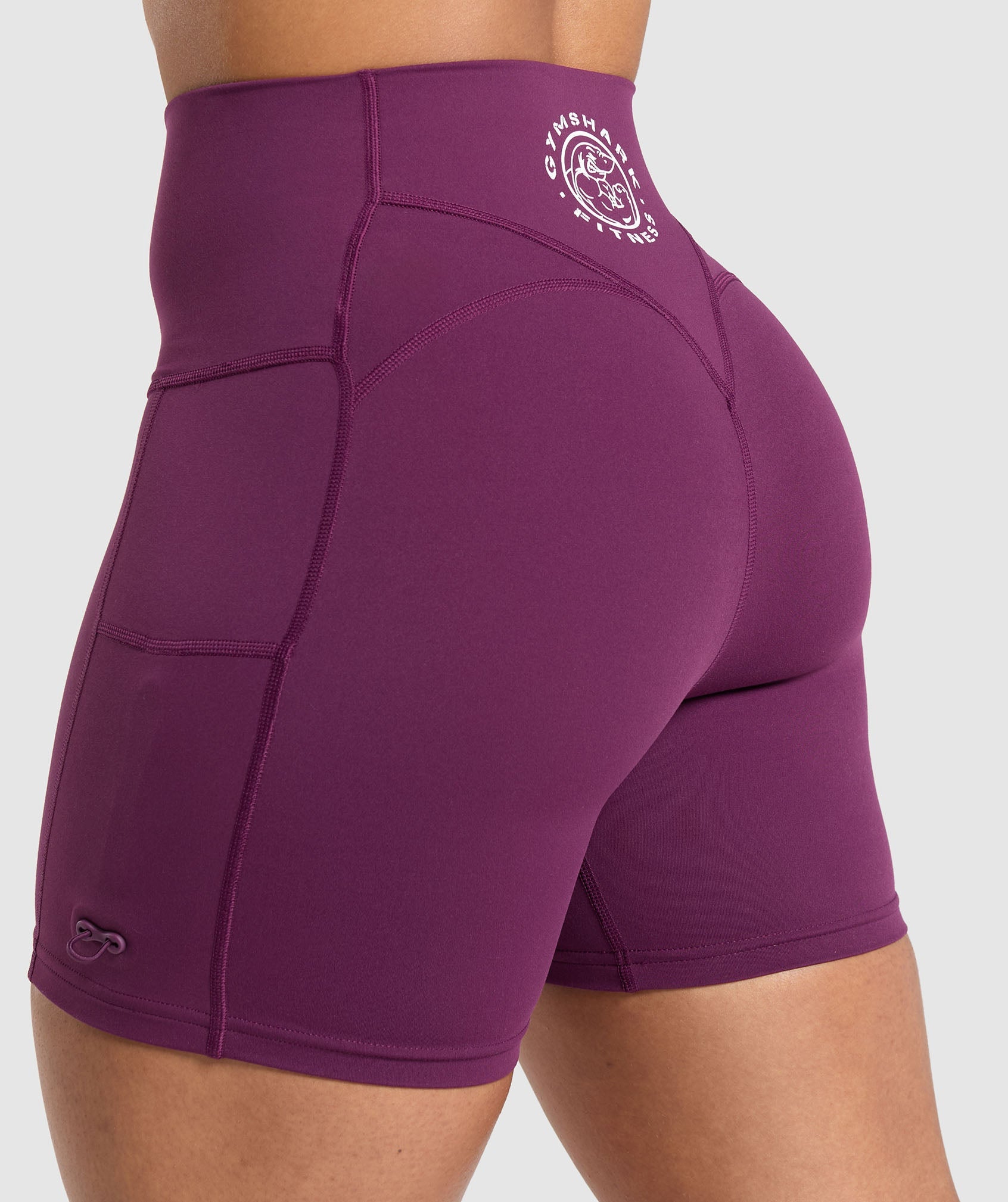 Gymshark Legacy Logo Tight Shorts - Magenta Purple | Gymshark