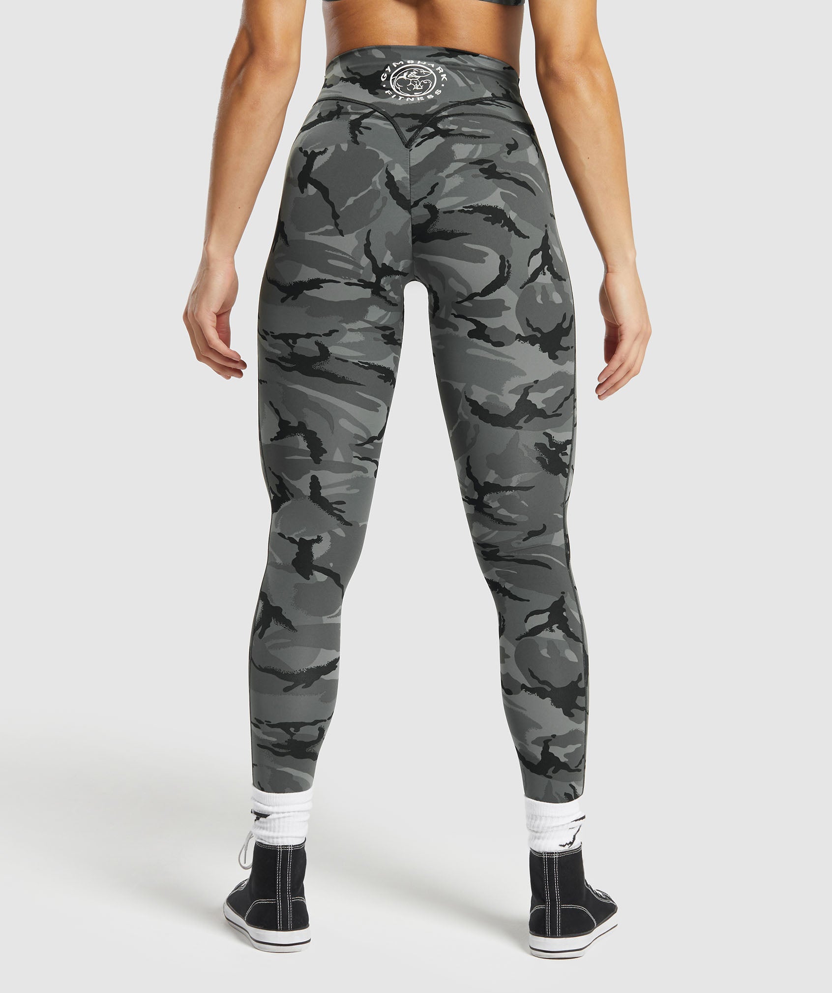 Legacy Printed Regular Leggings in Pitch Grey - view 2