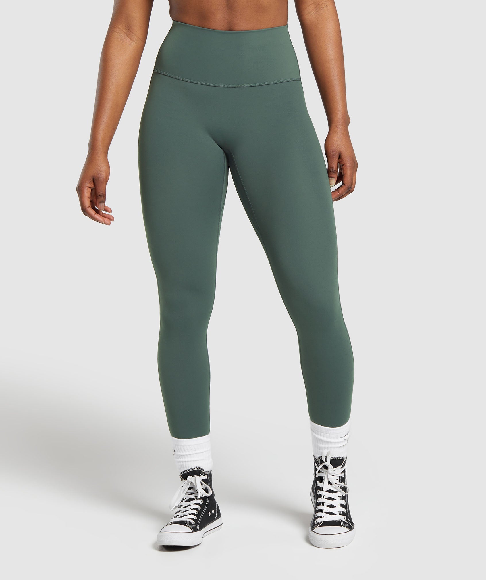 Power Workout Leggings - Green Luxe Floral Print