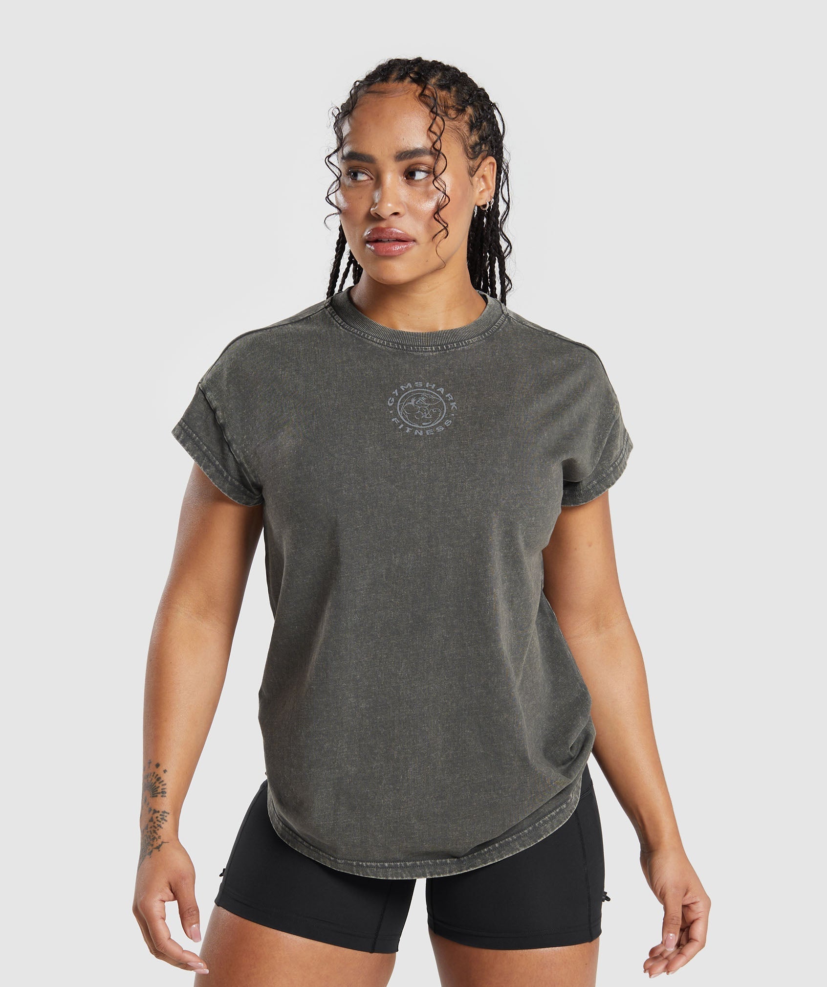 Gymshark GS Power Oversized T-Shirt - Black