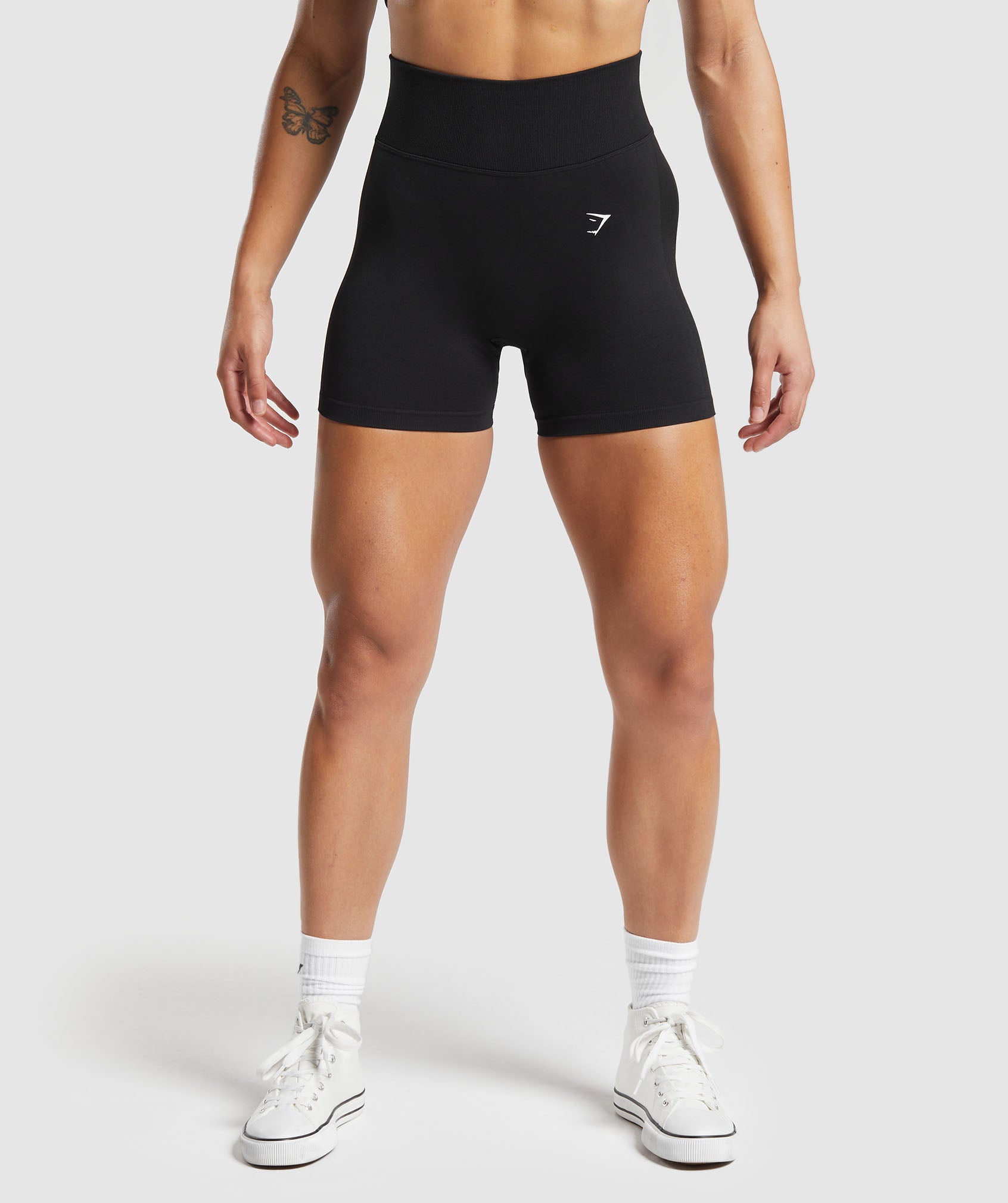 Lift Contour Seamless Shorts in Black/Black Marl is out of stock