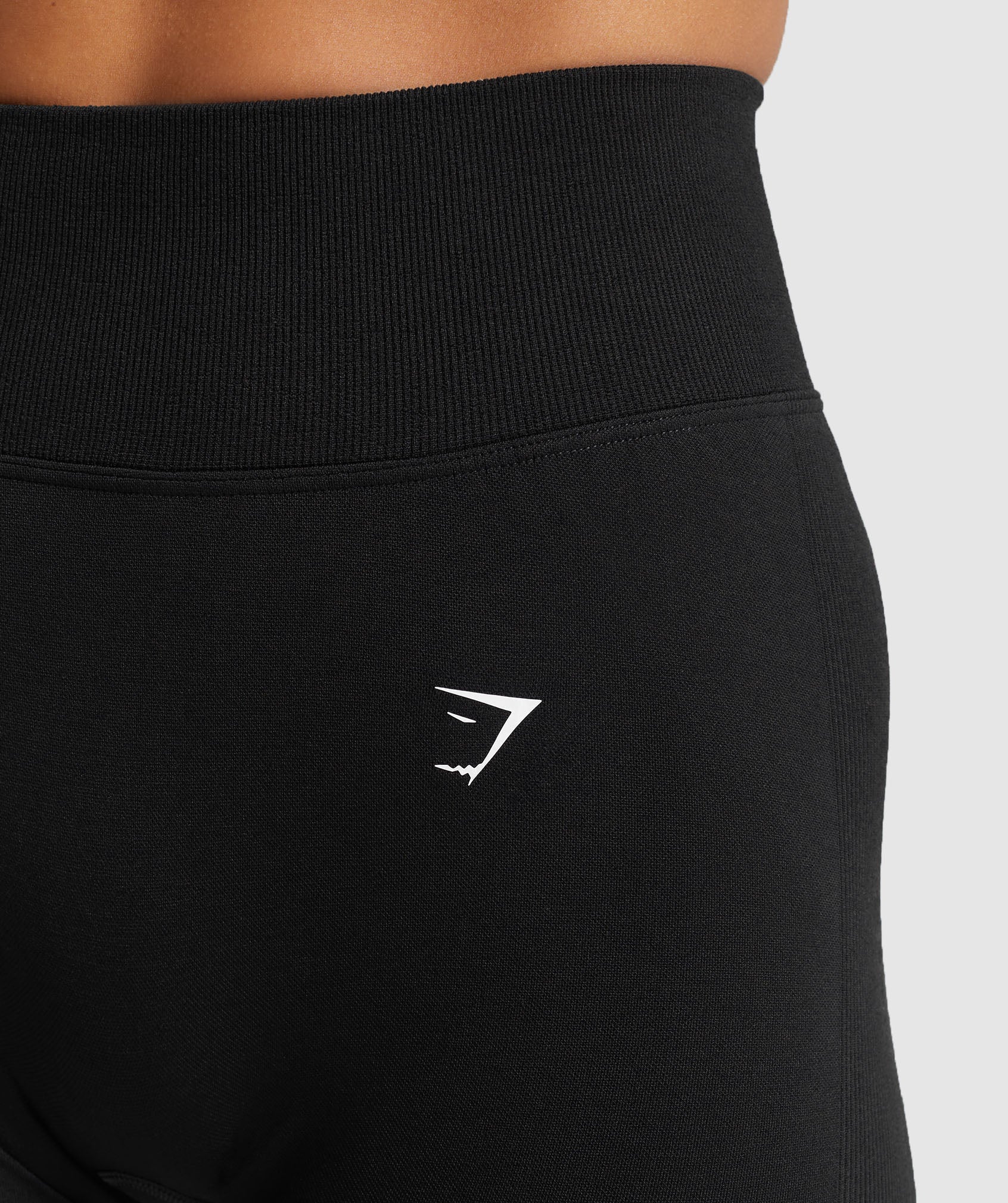 Gymshark Lift Contour Seamless Shorts - Black/Black Marl