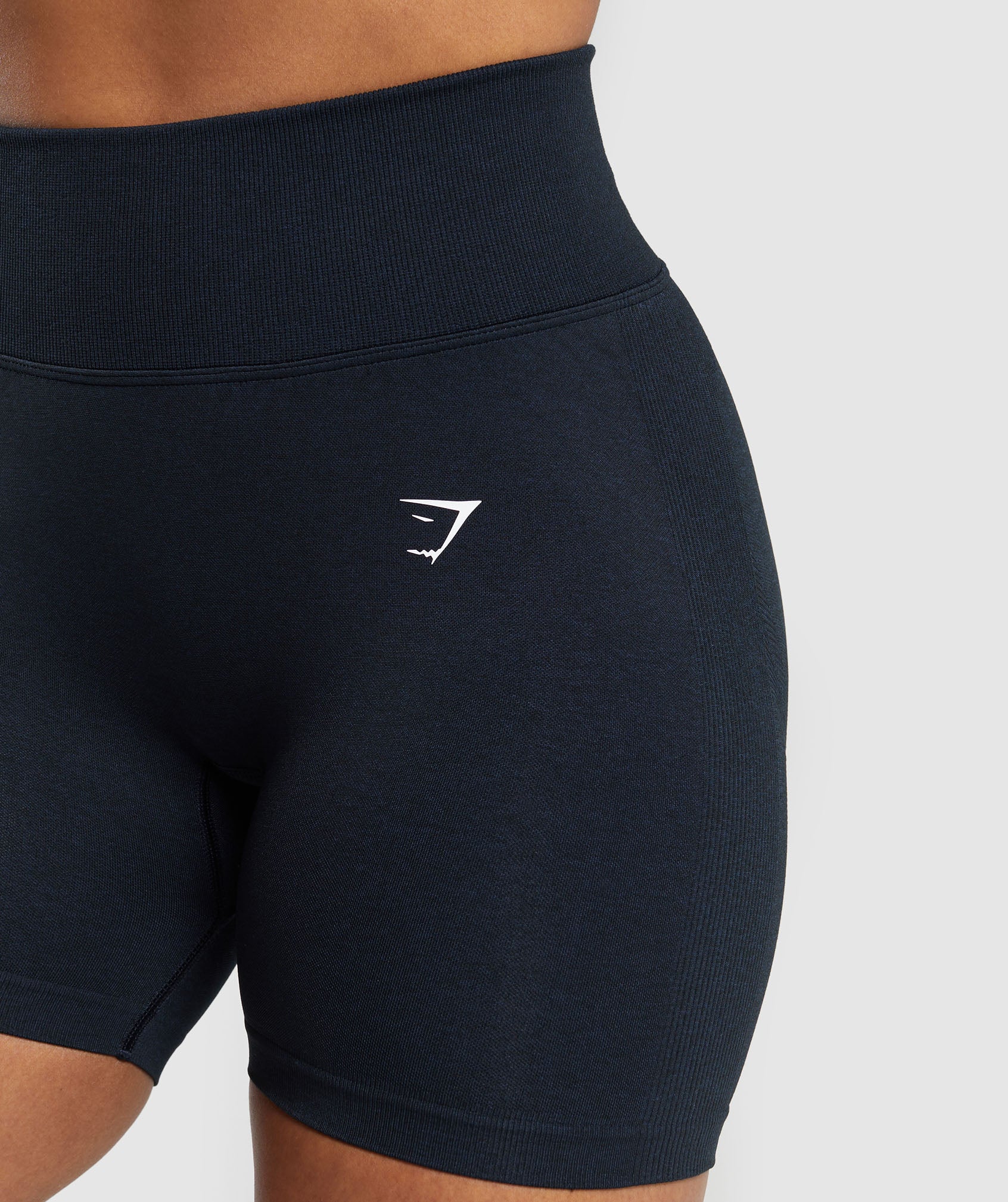 Lift Contour Seamless Shorts in Midnight Blue/Black Marl - view 5