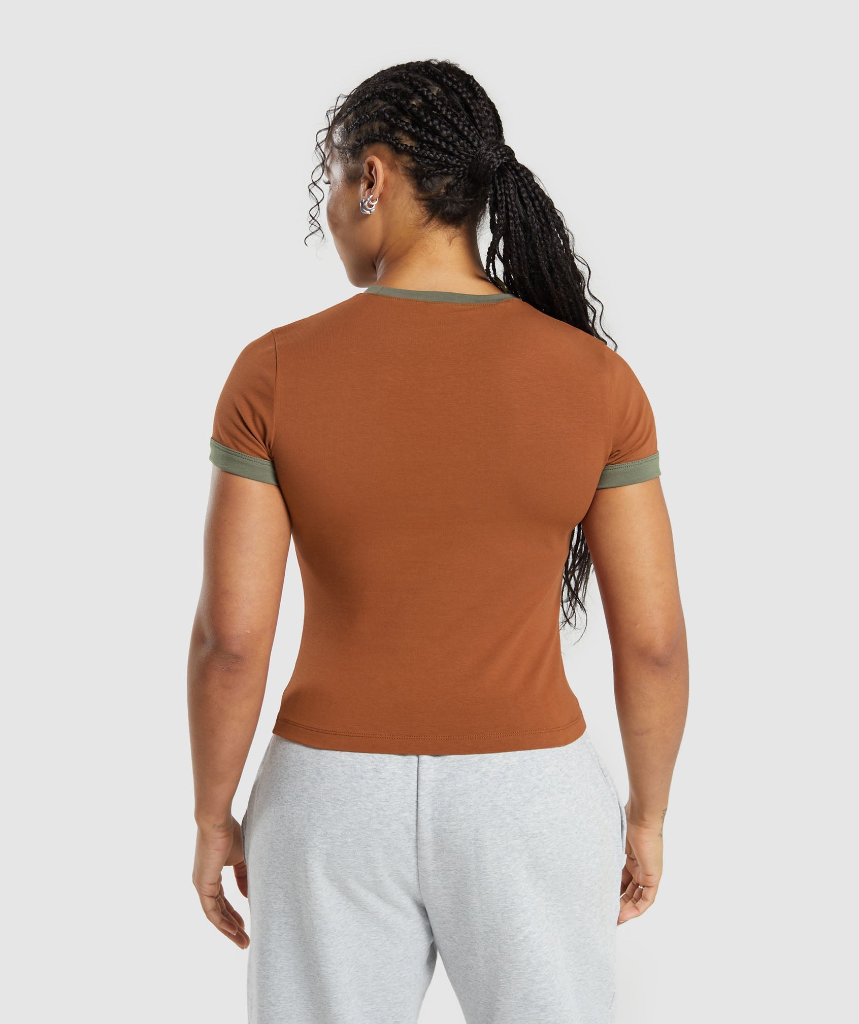 Gymshark Lifting Baby T-Shirt - Copper Brown/Camo Brown