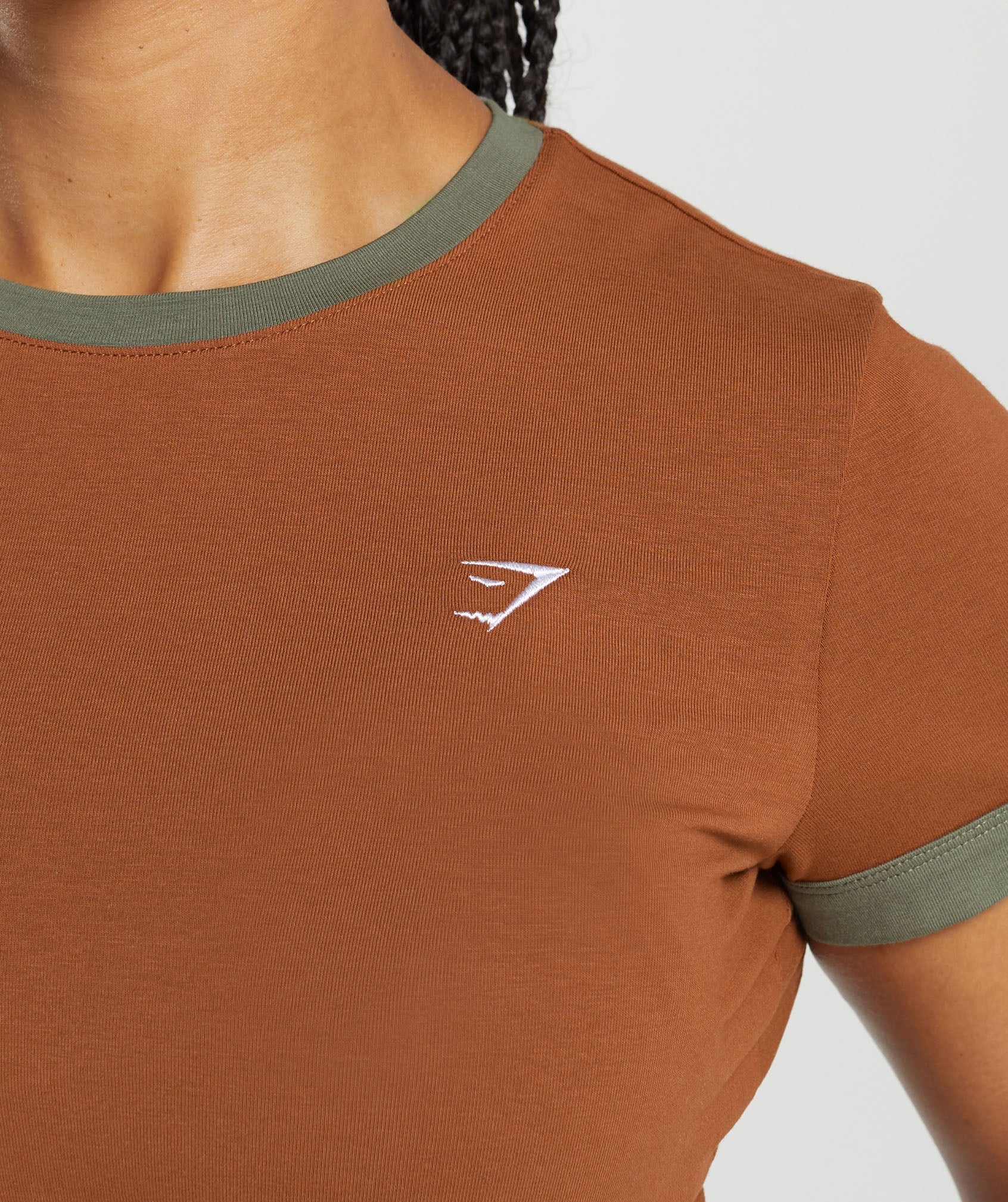 Gymshark Lifting Baby T-Shirt - Copper Brown/Camo Brown