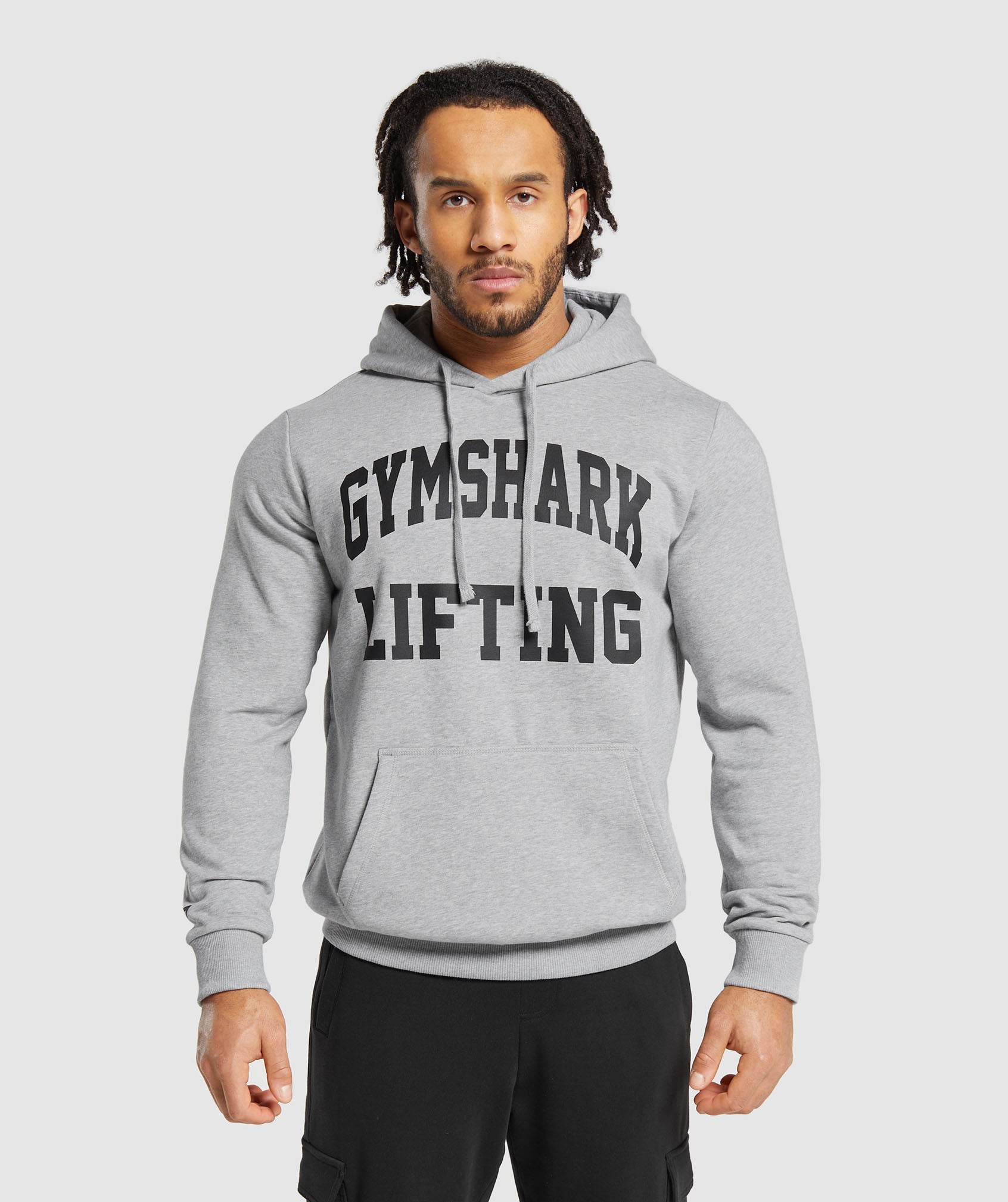 Lifting Club Hoodie in Light Grey Core Marl