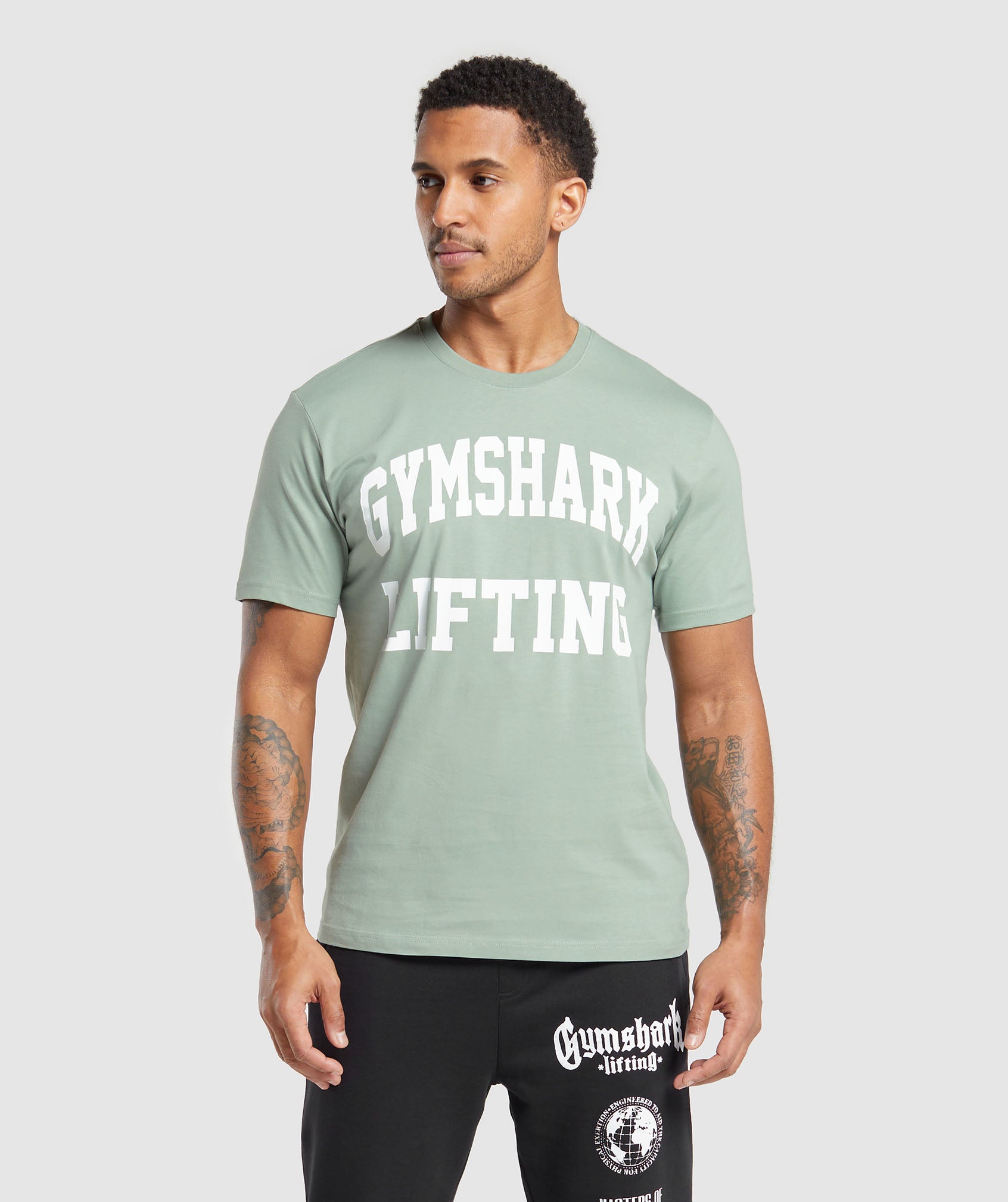 Lifting Club T-Shirt in Dollar Green - view 1