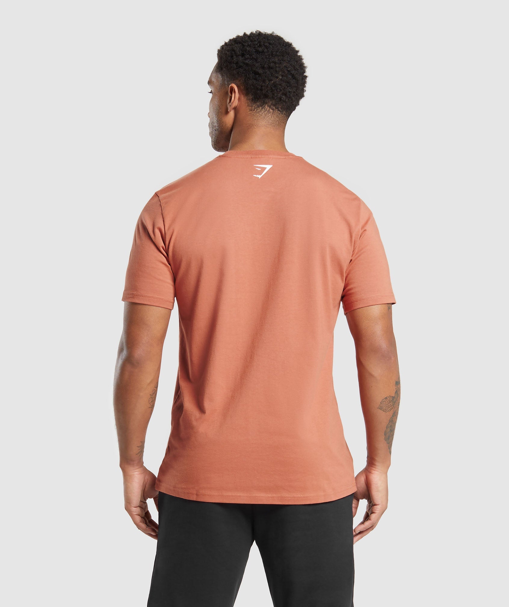 Lifting Club T-Shirt in Terracotta Orange - view 2