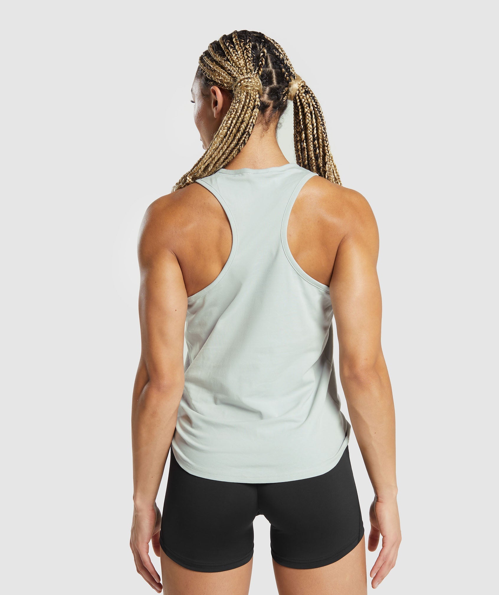 Gymshark Lifting Essential Cotton Tank - Light Grey