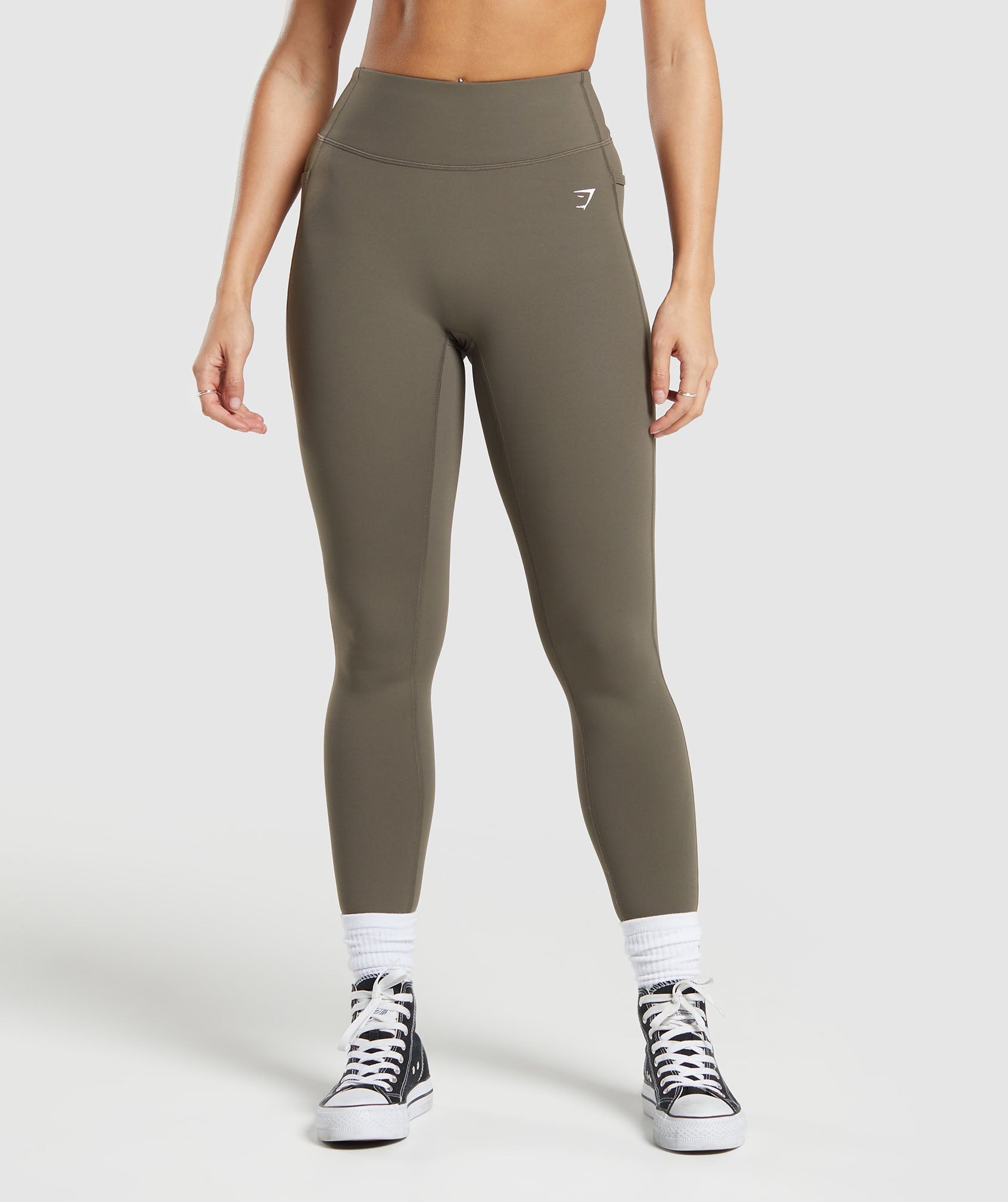 Gymshark Pocket Leggings - Chocolate Brown