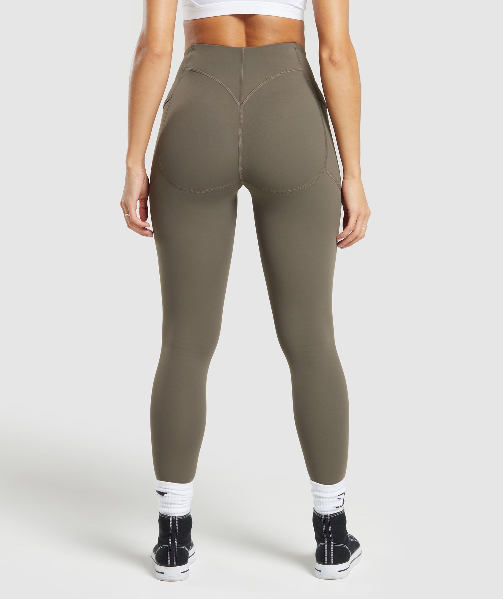 Lifting Pocket Leggings in Camo Brown - view 3