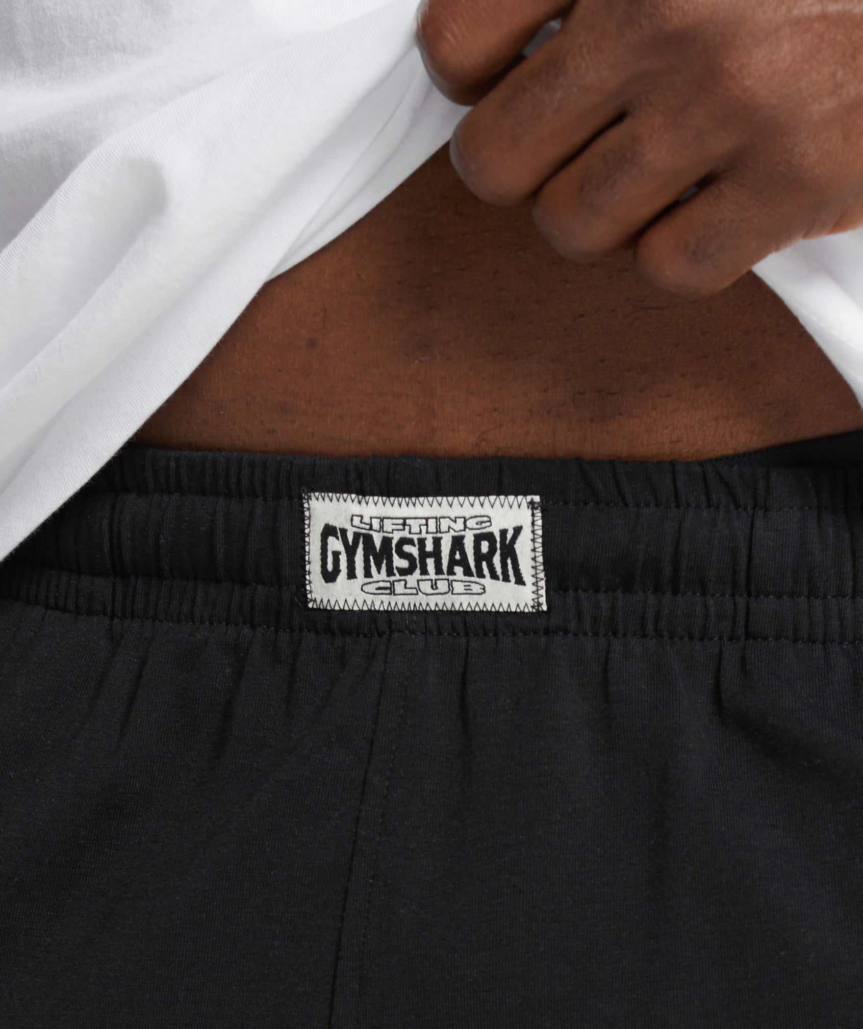 Lightweight Jersey Shorts in Black - view 6