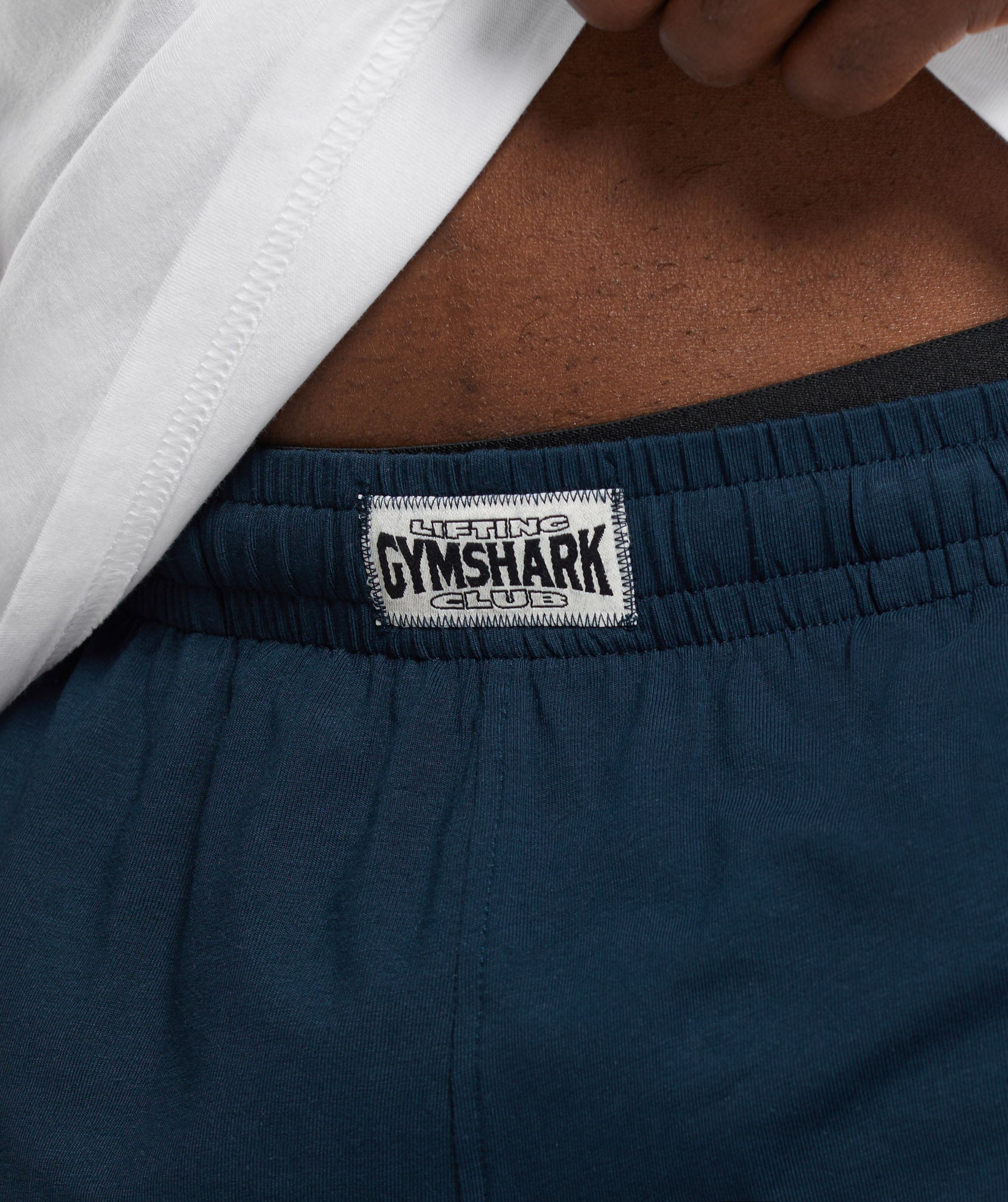 Lightweight Jersey Shorts in Navy - view 7