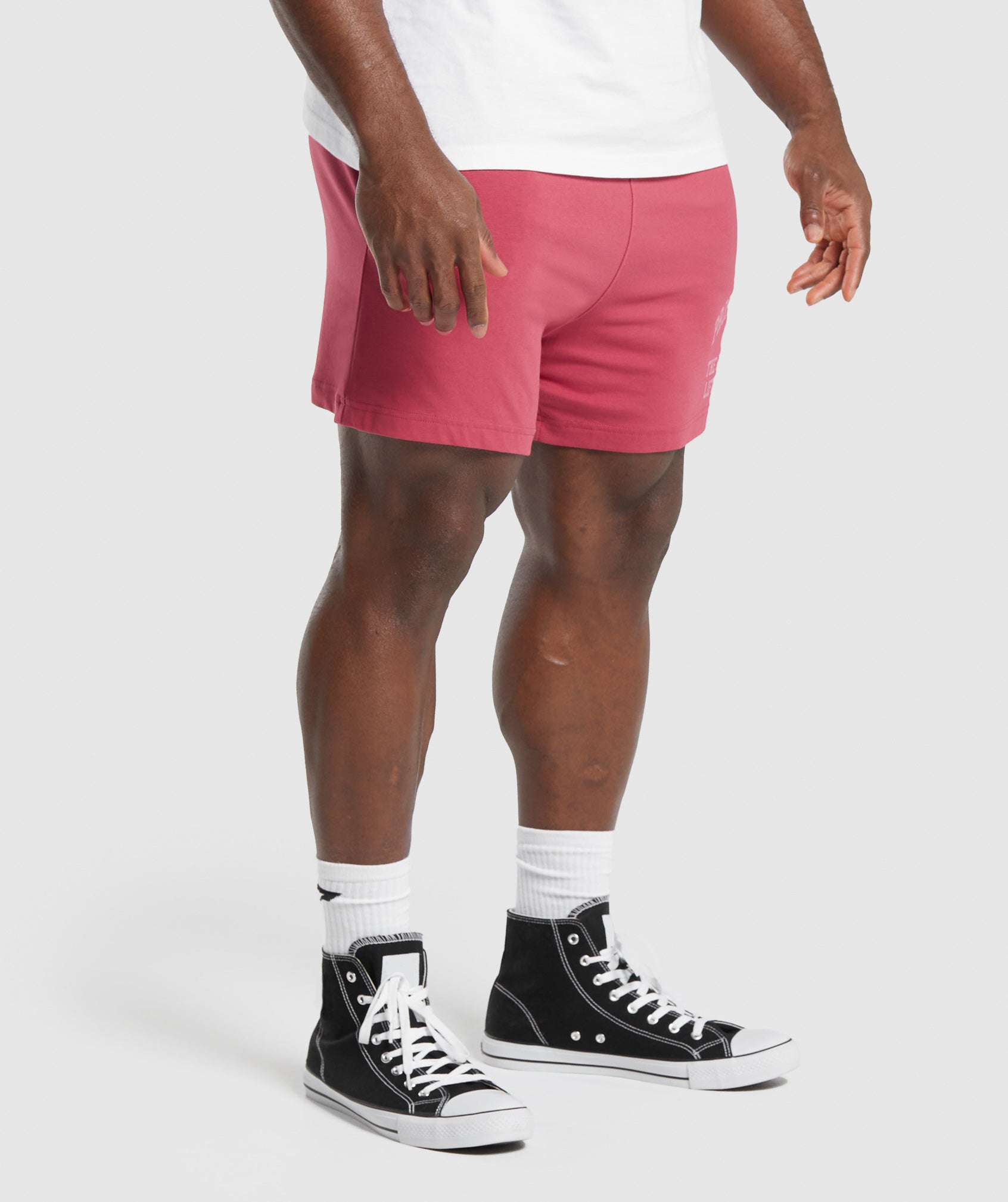 Lightweight Jersey Shorts in Vintage Pink - view 3