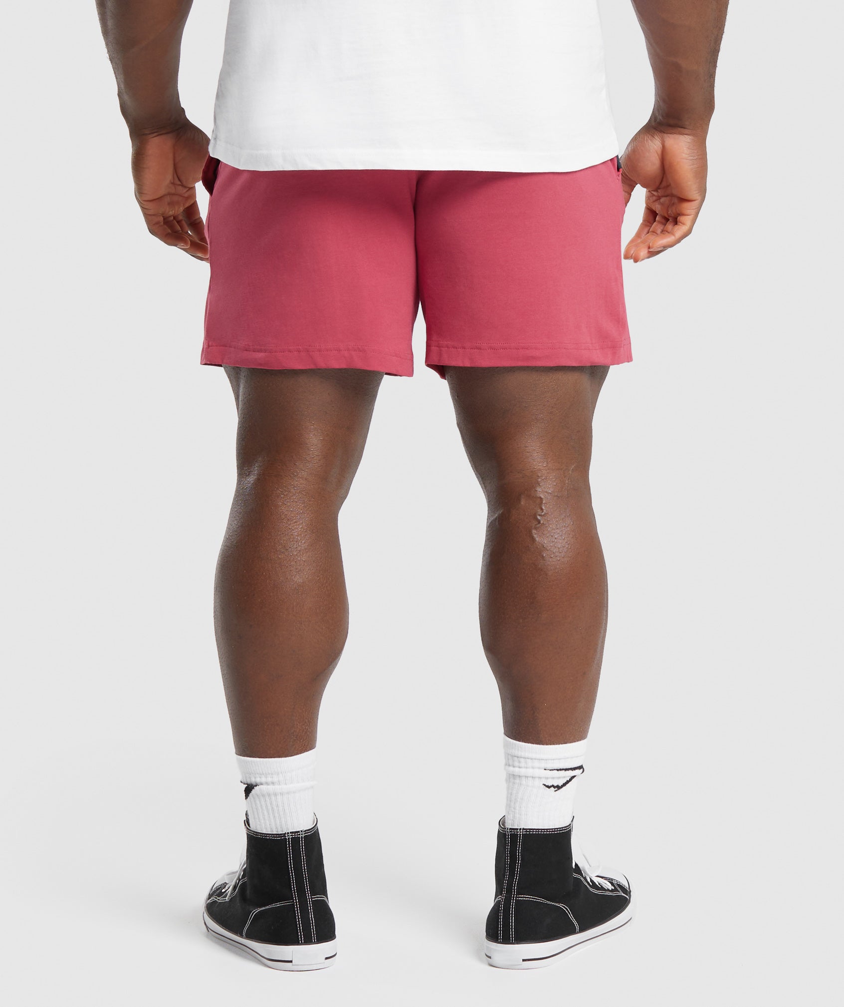 Lightweight Jersey Shorts in Vintage Pink - view 2