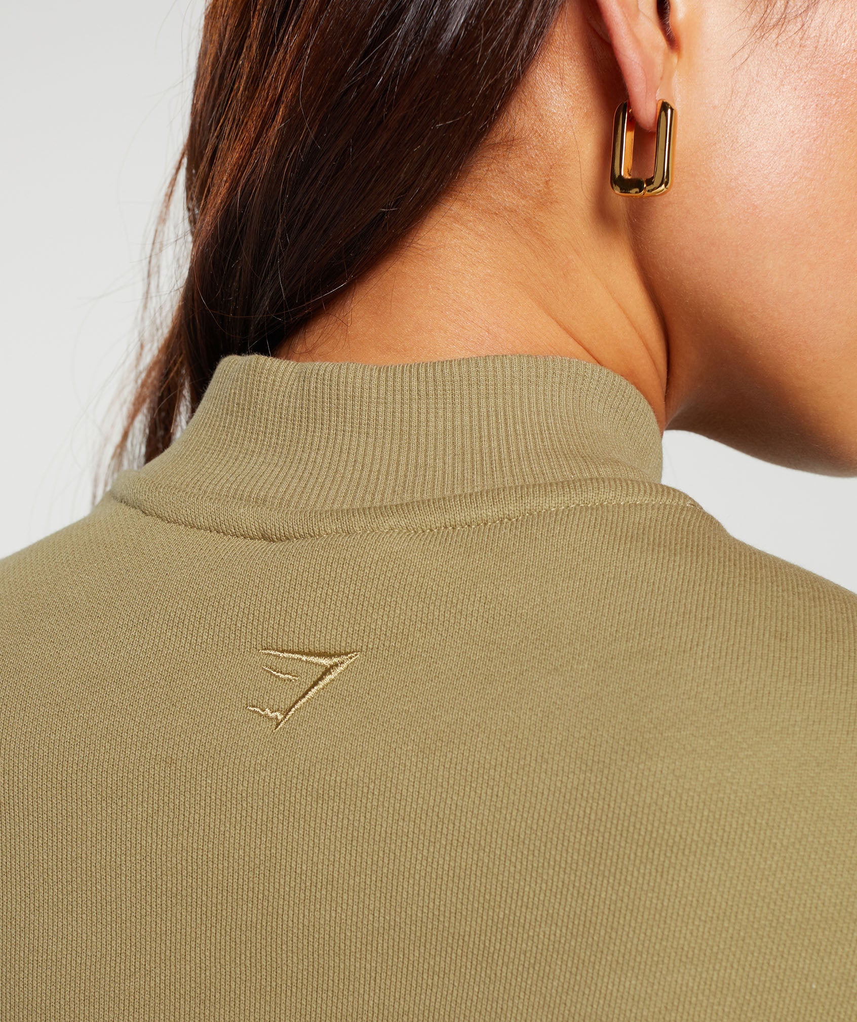 Heavyweight Loopback Sweat Pullover in Troop Green - view 6