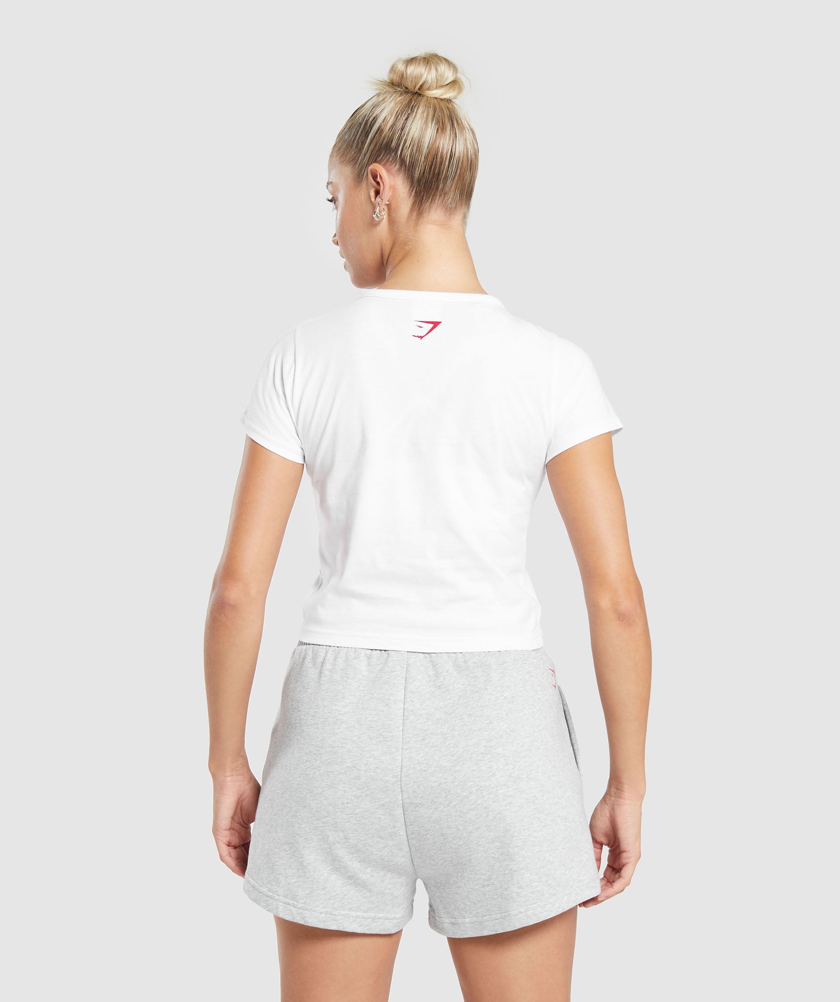 Gymshark Love Hearts Crop Top - White