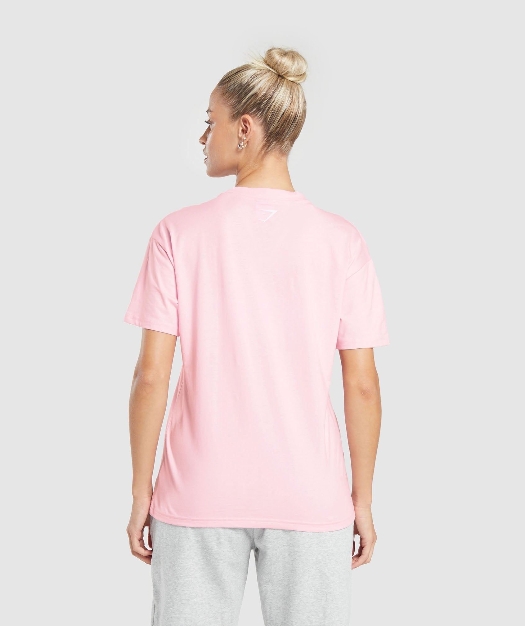 Gymshark Love Hearts Oversized T-Shirt - Silver Lilac | Gymshark