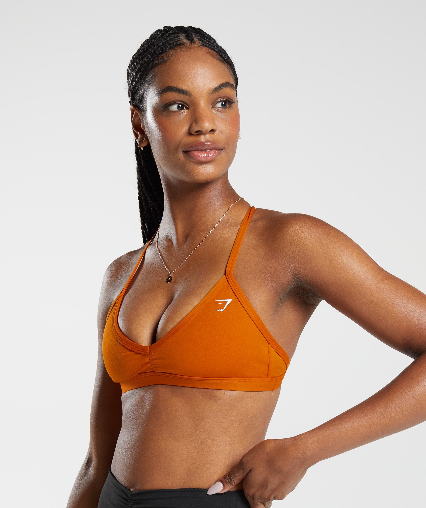 Gymshark Minimal Sports Bra - Charred Orange