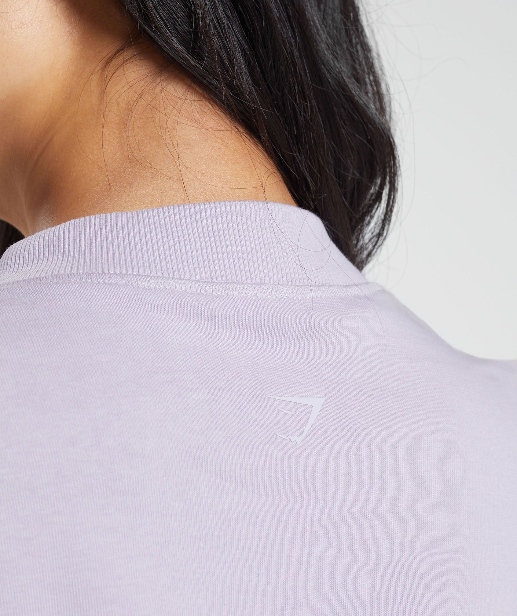 Monogram Oversized Long Sleeve Top in Moon Purple - view 5