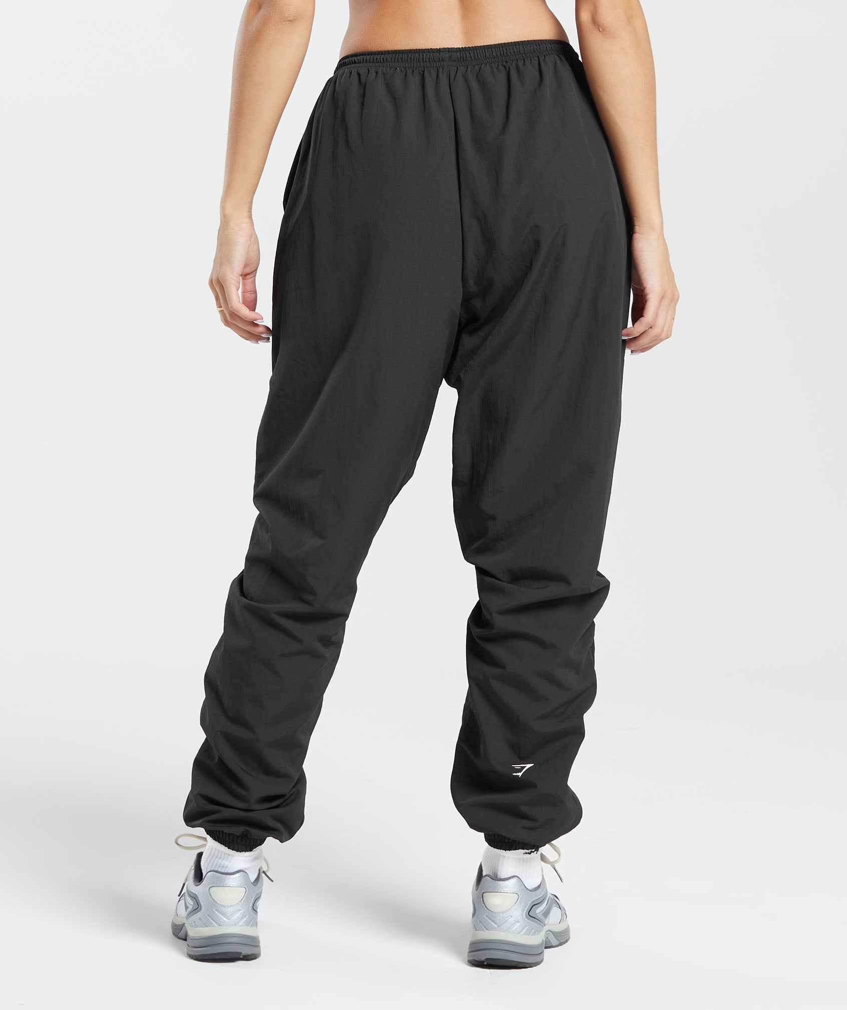 Monogram Woven Joggers in Black - view 2