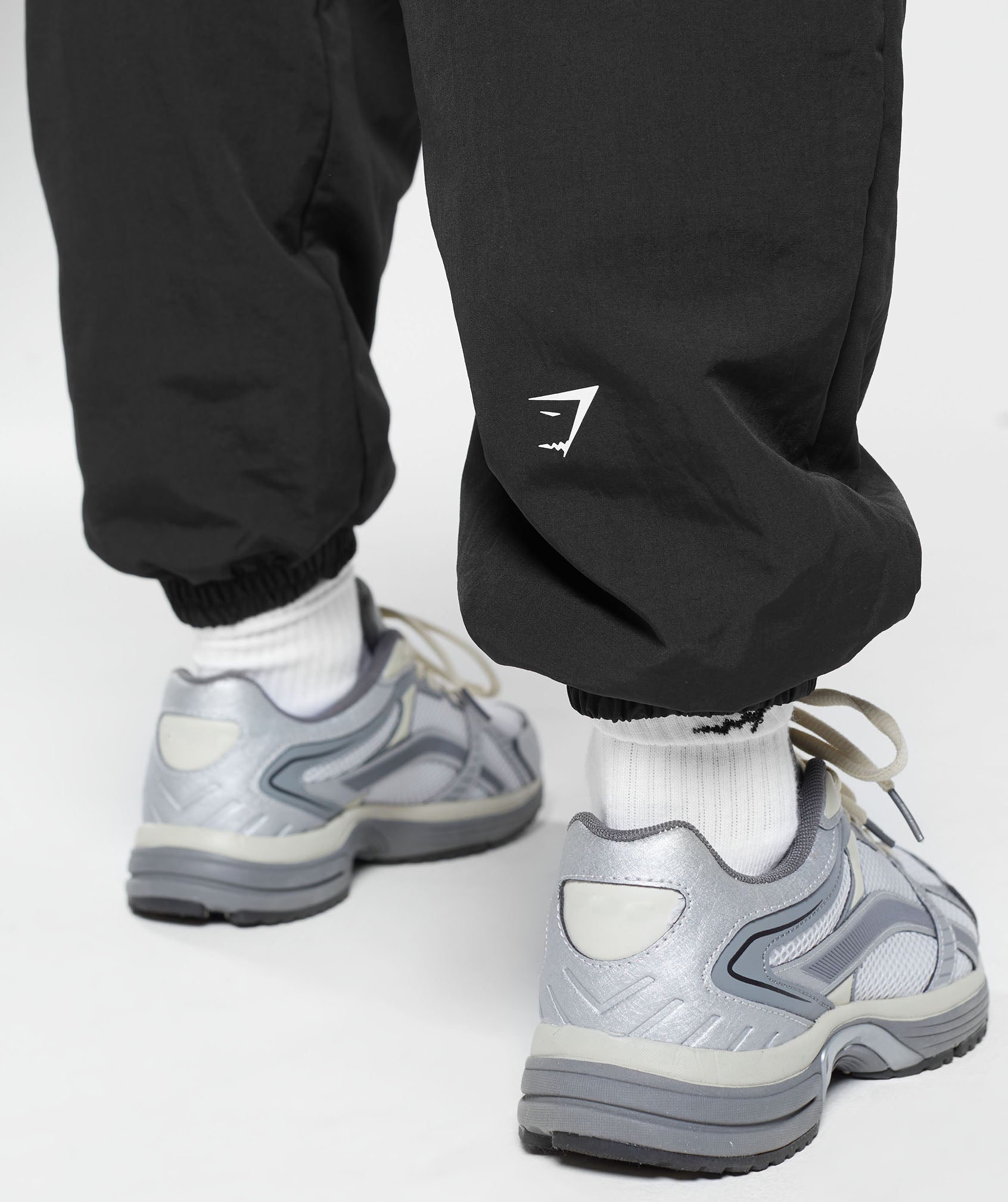 Monogram Woven Joggers in Black - view 5