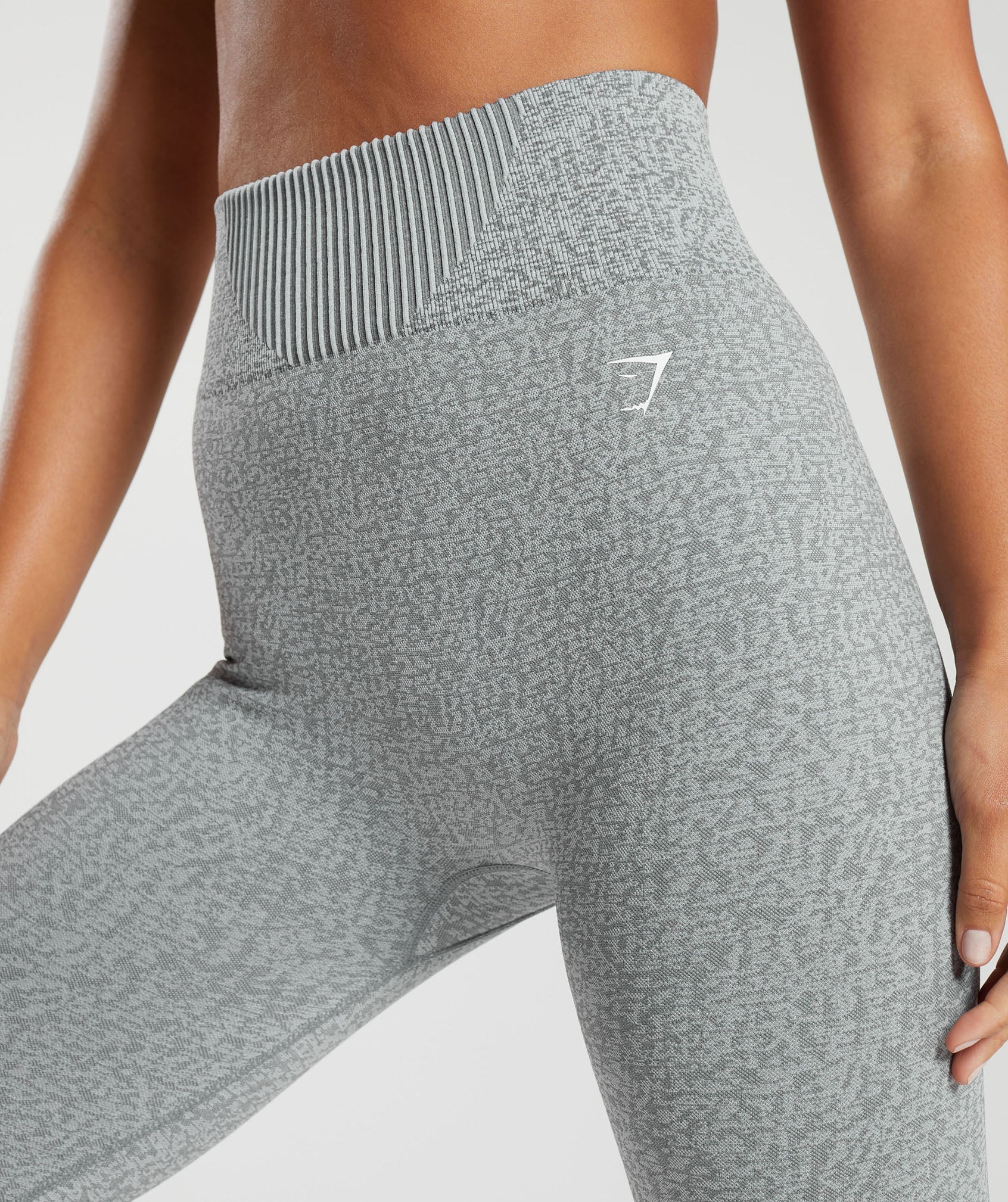 Marl Seamless Leggings in Light Grey Marl/Dark Grey Marl/Smokey Grey - view 6