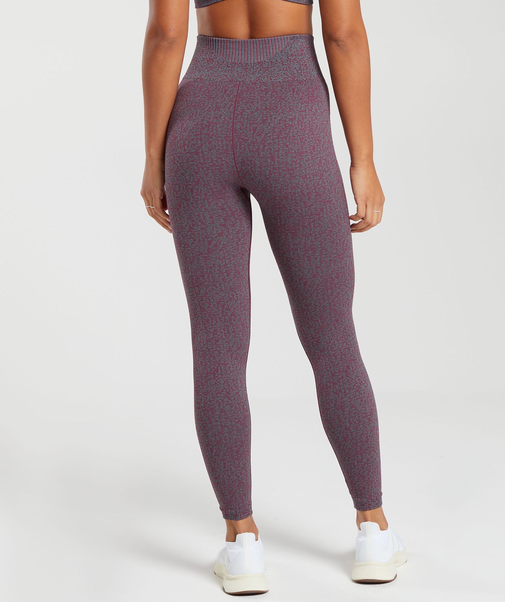 Gymshark Marl Seamless Leggings - Light Grey Marl/Dark Grey Marl