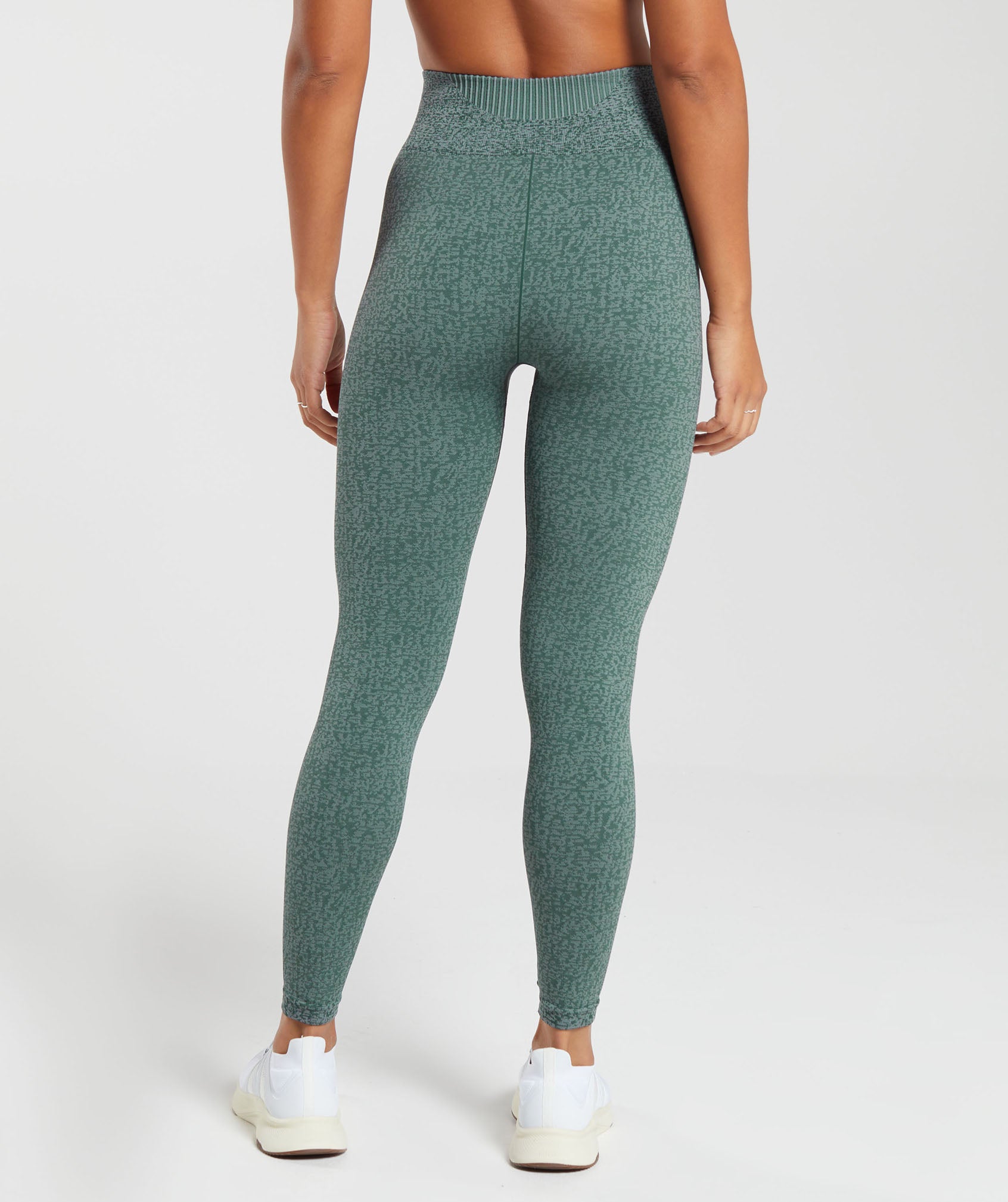 Marl Seamless Leggings in Teal Marl/Dark Grey Marl/Smokey Grey - view 2