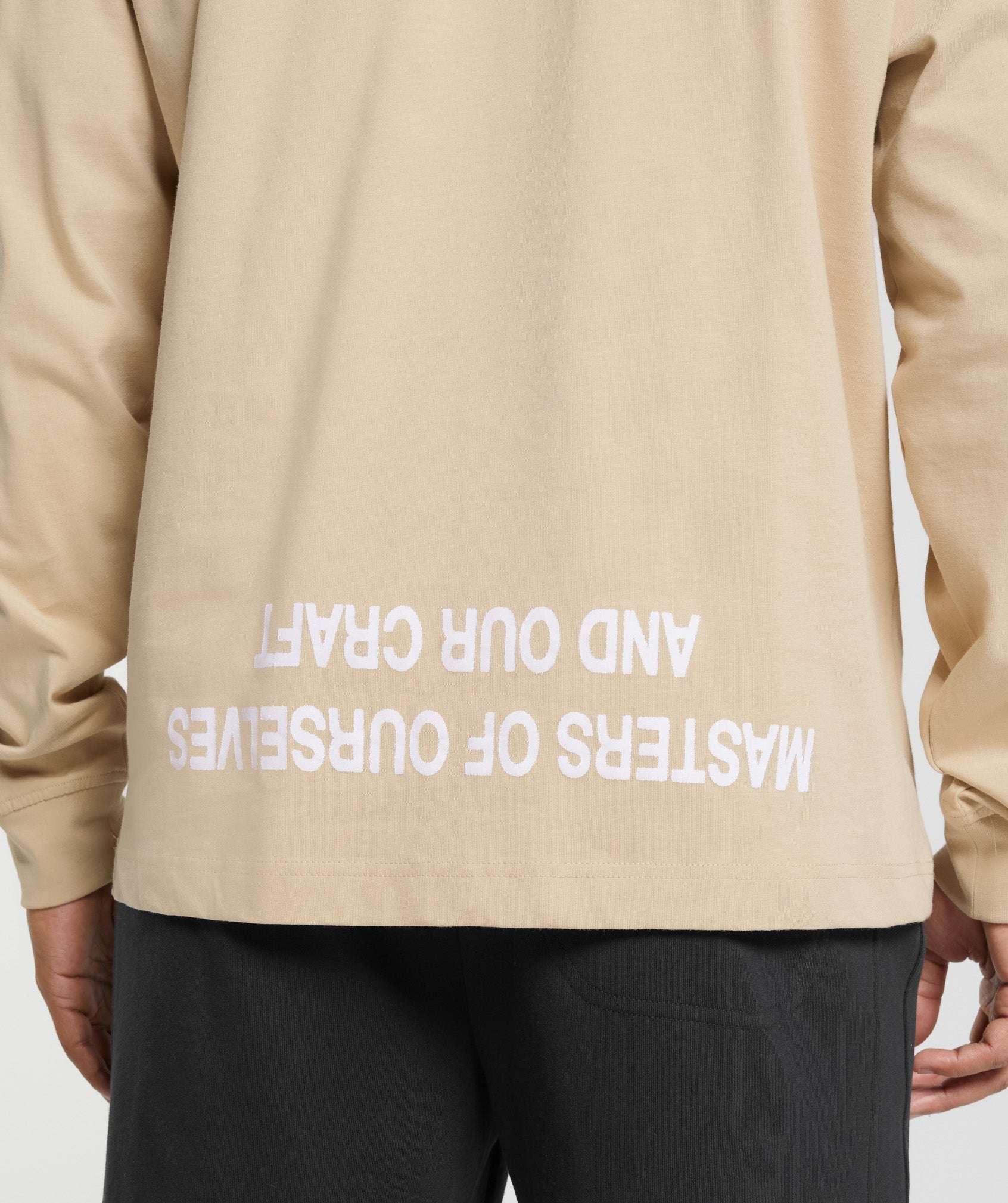 Masters of Our Craft Long Sleeve T-Shirt in Vanilla Beige - view 7