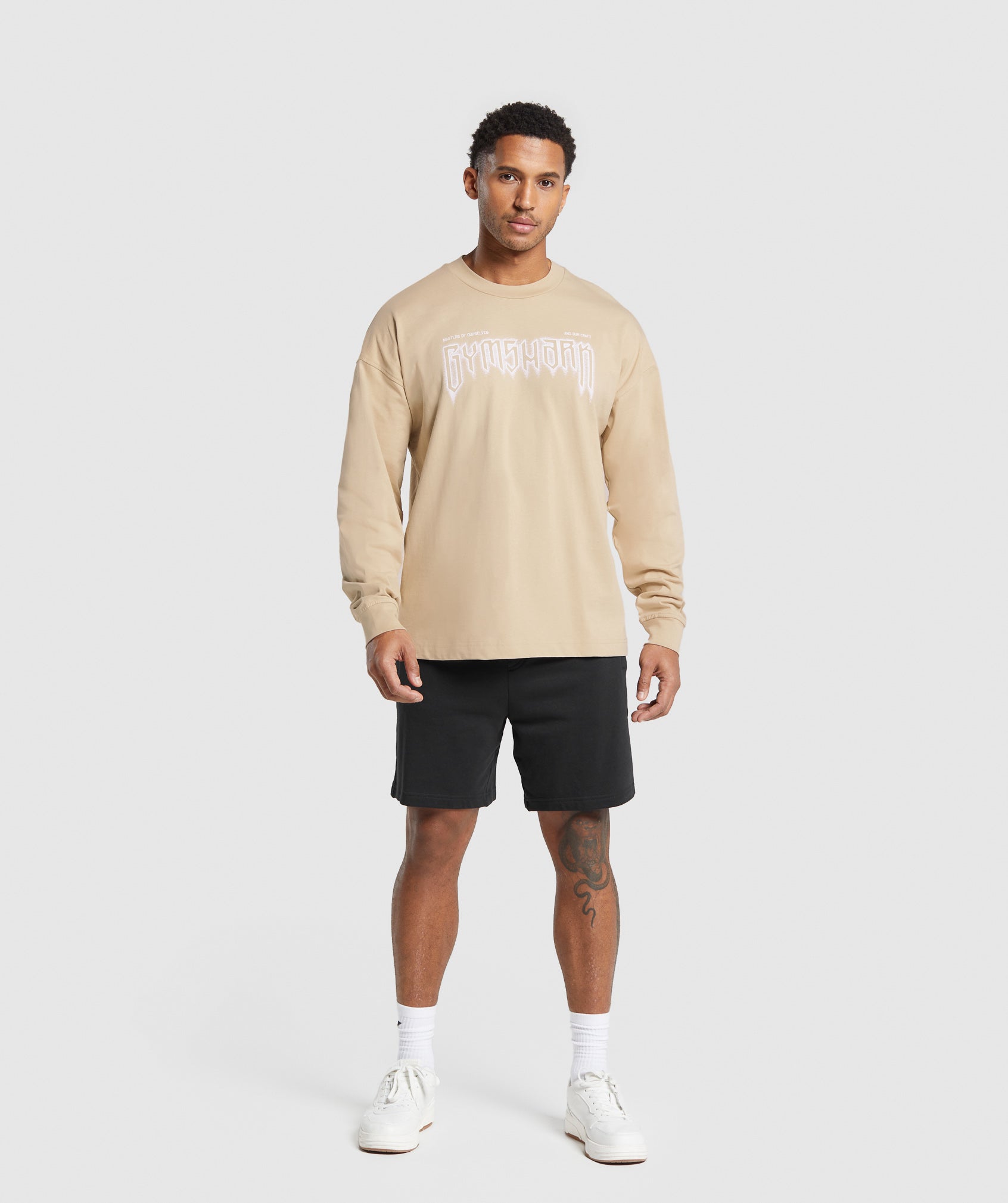 Masters of Our Craft Long Sleeve T-Shirt in Vanilla Beige - view 4