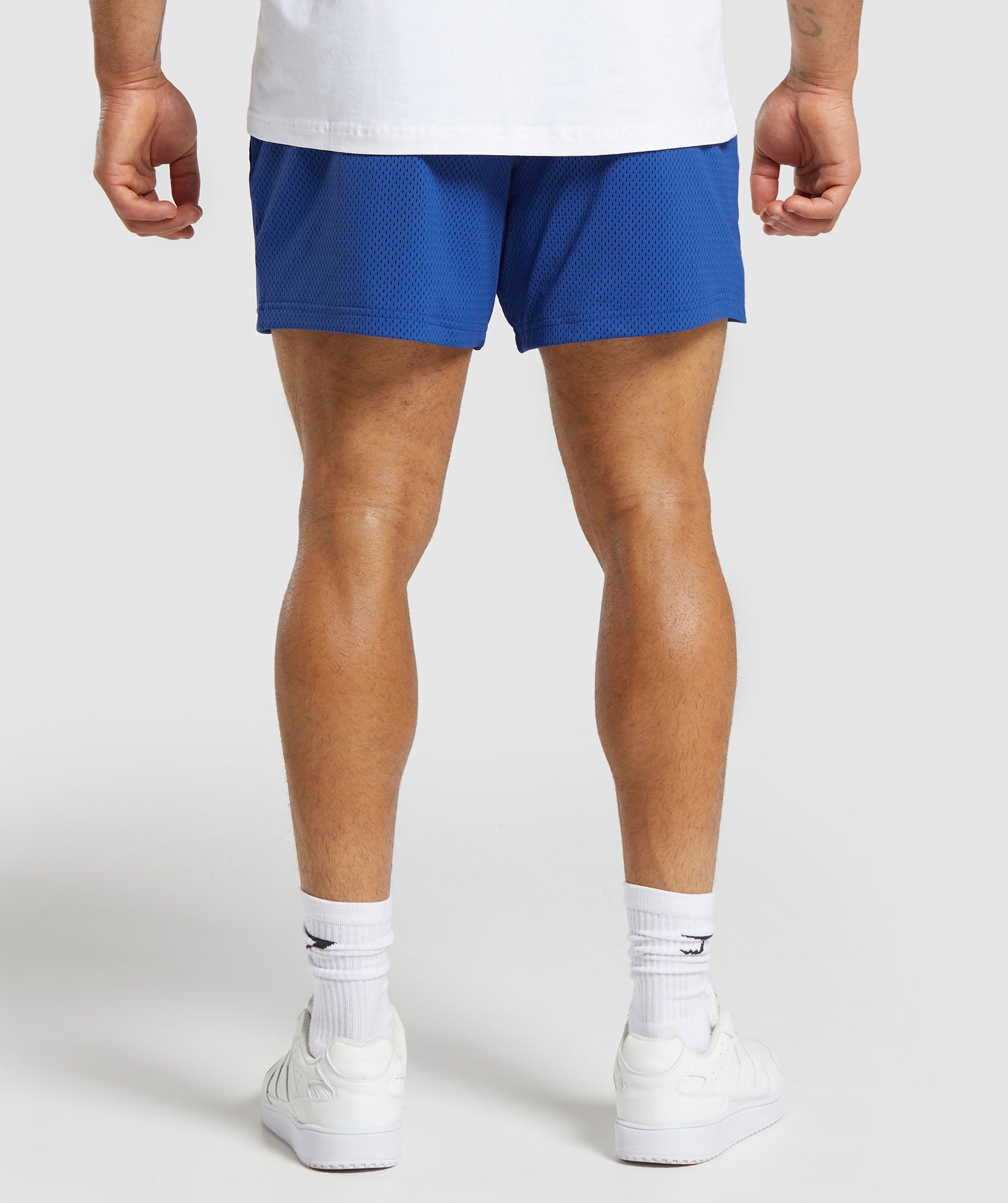 Lifting Club Mesh 5" Shorts in Wave Blue - view 2