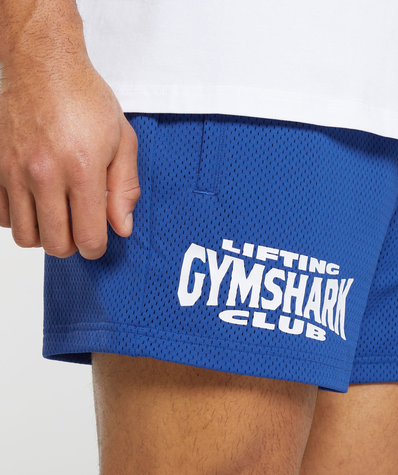 Lifting Club Mesh 5" Shorts in Wave Blue - view 5