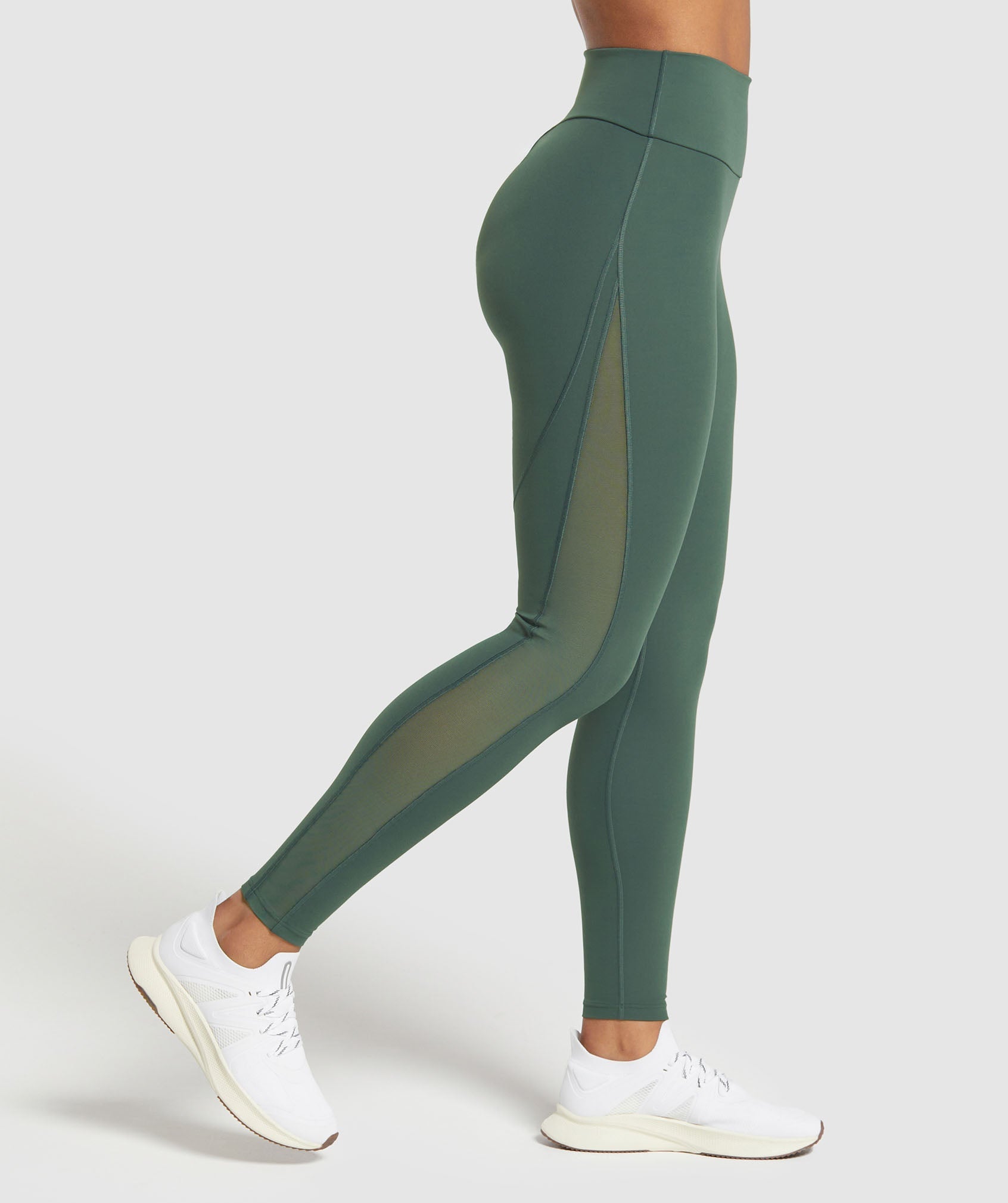 Mesh Placement Leggings en Slate Teal