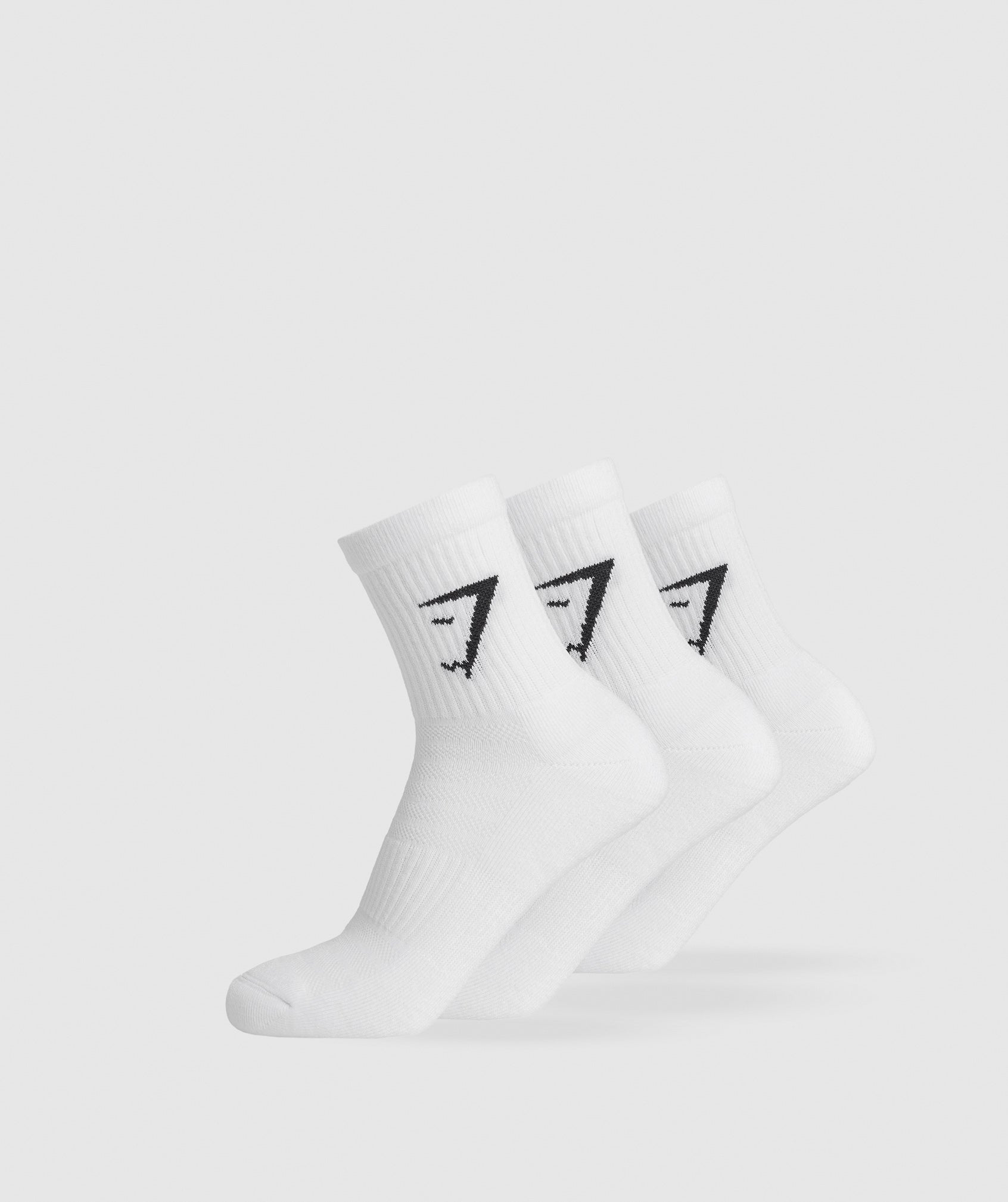 Midi 3pk Socks en White