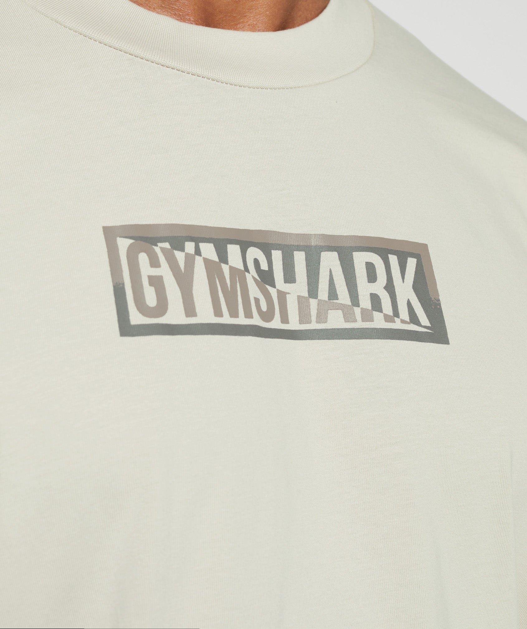 Gymshark Global Graphic Long Sleeve T-Shirt - Pebble Grey