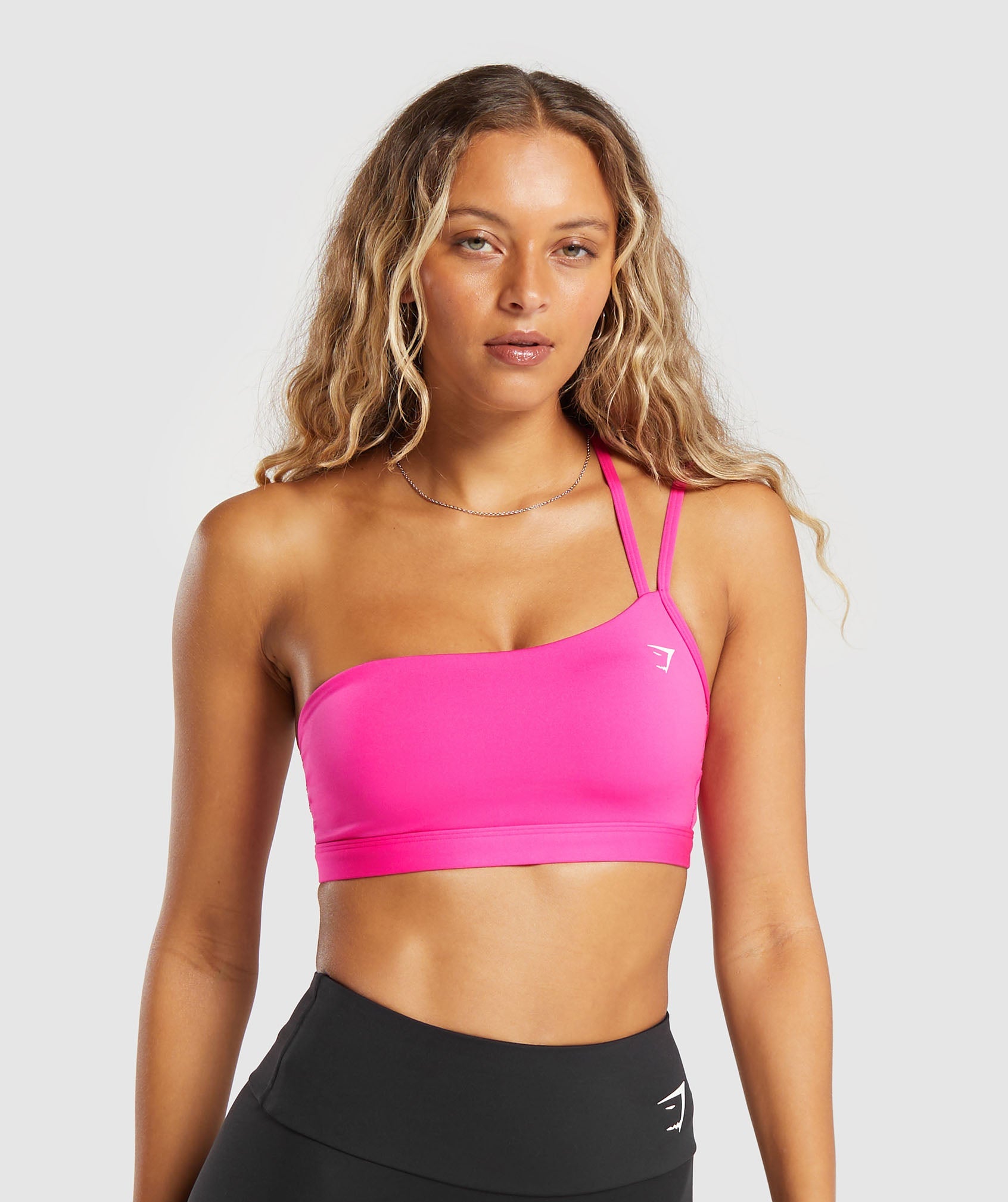 One Shoulder Sports Bra en Valley Pink