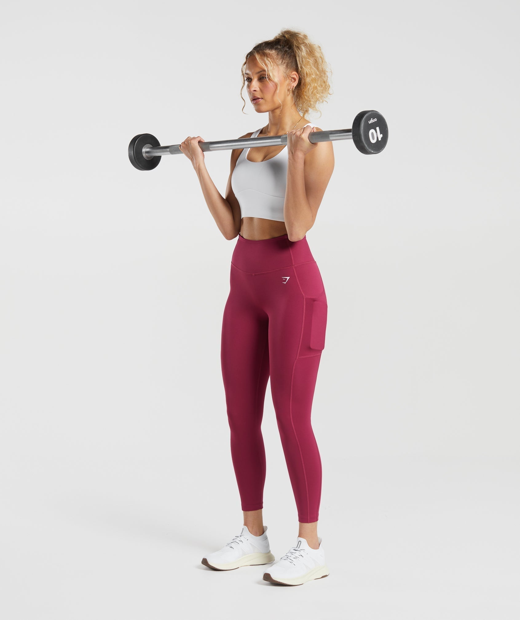 Pocket Leggings in Raspberry Pink - view 4